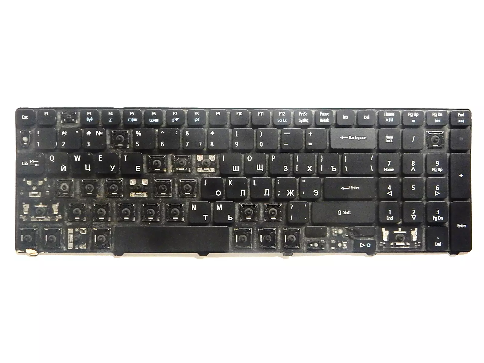 Клавиатура неисправная (на кнопки) AEZR7700010 ZR7 REV: 3A 9Z.N1H82.L0R KB.I170A.164 Acer 5810T 5410T 5820TG