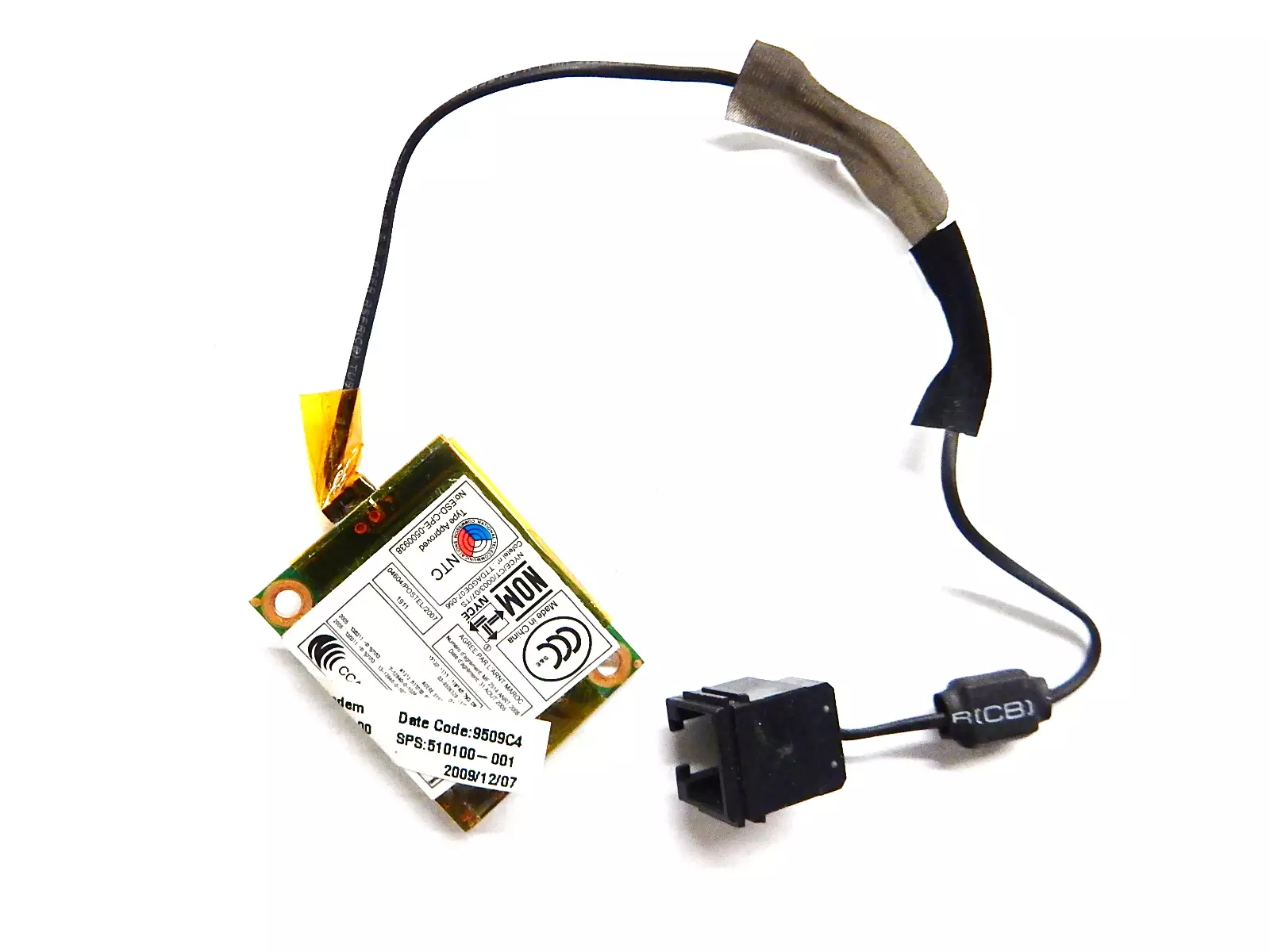 Модем с шлейфом и разъемом Delphi D40 510100-001 506839-001 HP Compaq 610 615 и др.