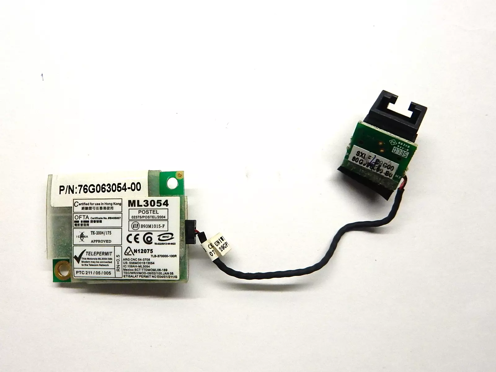 Модем с шлейфом иразъемом ML3054 76G063054-00 Fujitsu Siemens Amilo Xi 2428