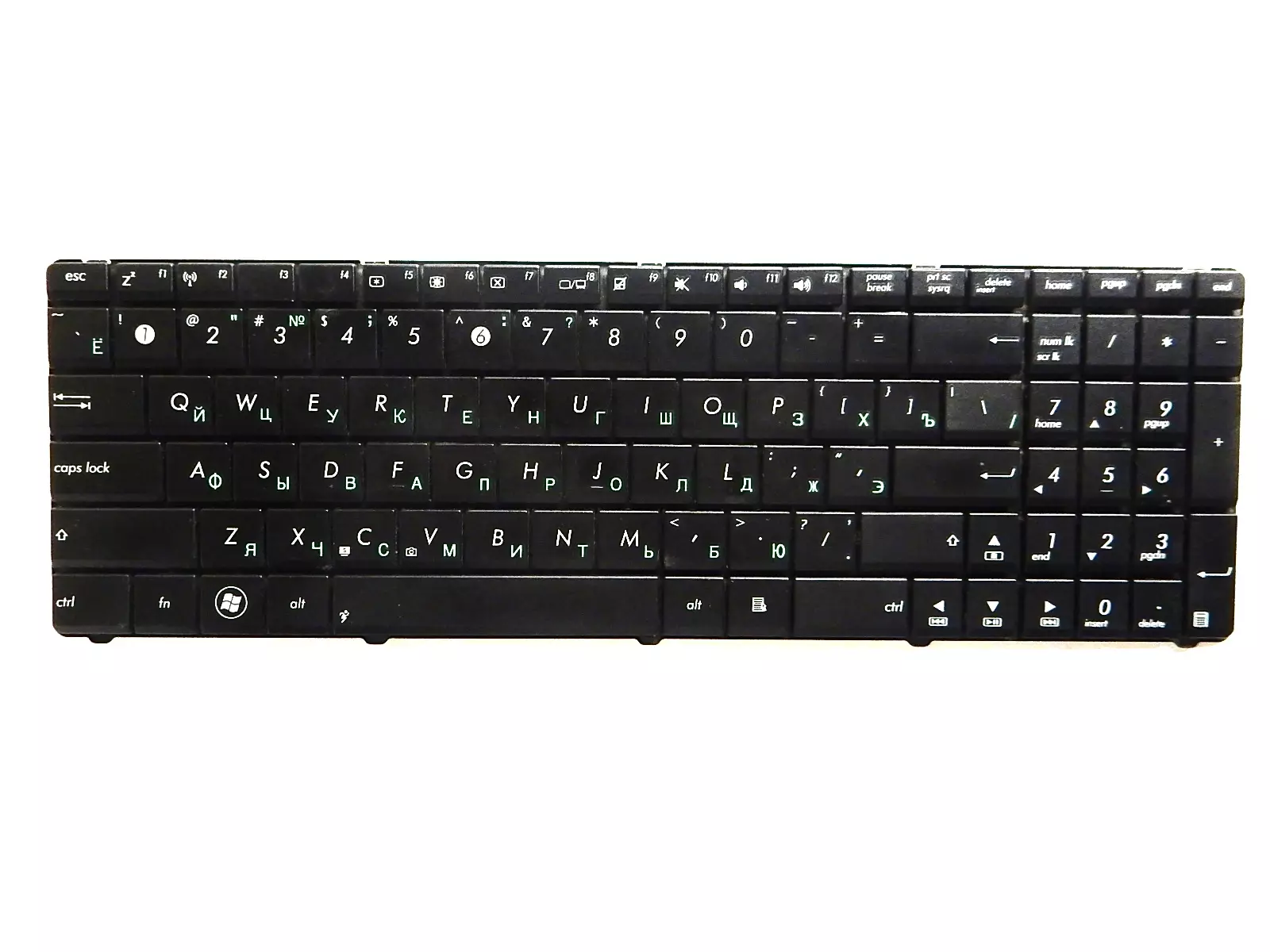 Клавиатура неисправная (на кнопки) PK130J23A05 REV: 0A SG-47600-XAA SN7114 Asus K53T K53U K73T X53B X53U