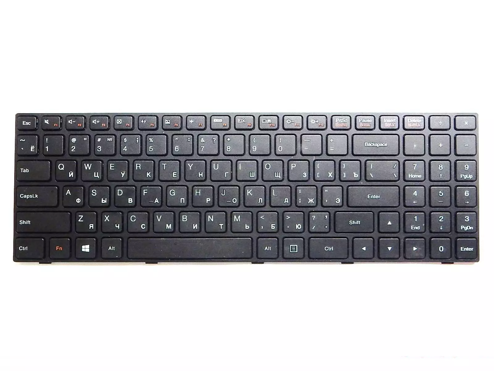 Клавиатура (на кнопки) PK131ER1A05, 5N20H52634, 9Z.NCLSN.00R для Lenovo ideapad 100-15 100-15IBY 100-15IB