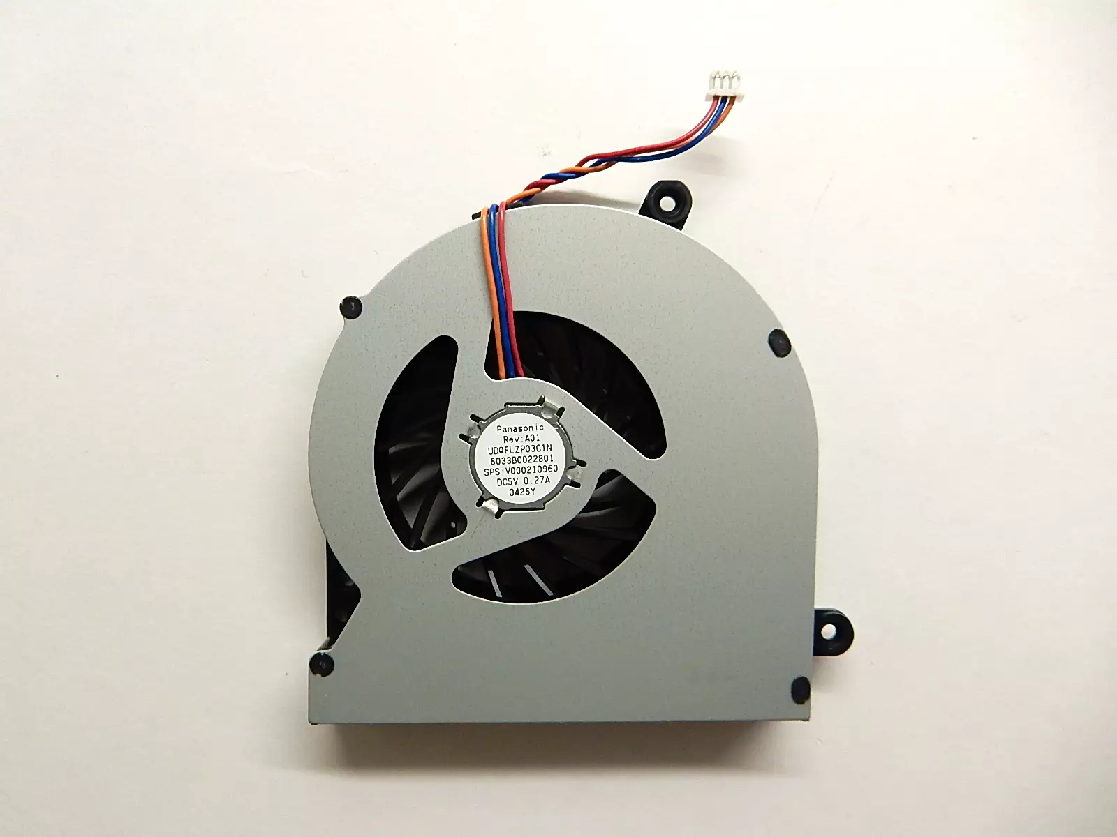 Вентилятор Panasonic Rev: A01 UDQFLZP03C1N 6033B0022801 V000210960 0426Y Toshiba Satellite C650D-10Q C650 C655 L650 L655