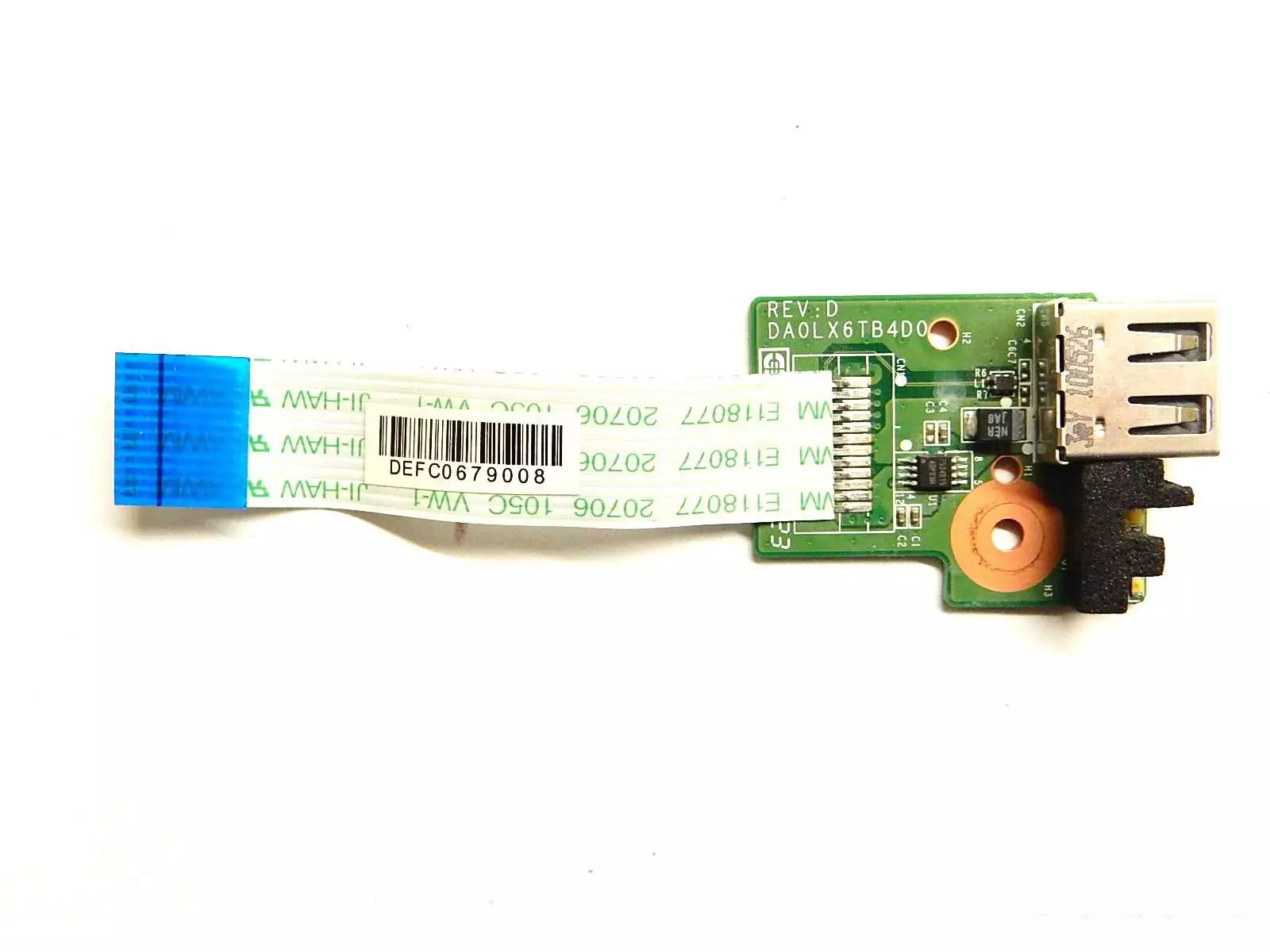 Плата USB 36LX6UB0000 DA0LX6TB4D0 с шлейфом DEFC0679008 для HP Pavilion dv6-3080er dv6-3125er 3110er 3057er и др. dv6-3000 серии