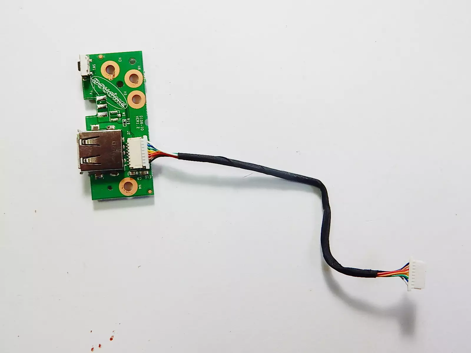 Доп плата USB и кнопки включения с шлейфом IRU D1001