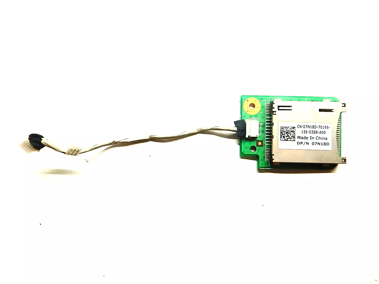 Плата картридера 07N18D 48.4HH04.011 с шлейфом 50.4HH03.301 50.4HH03.001 Dell Inspiron M5010 N5010