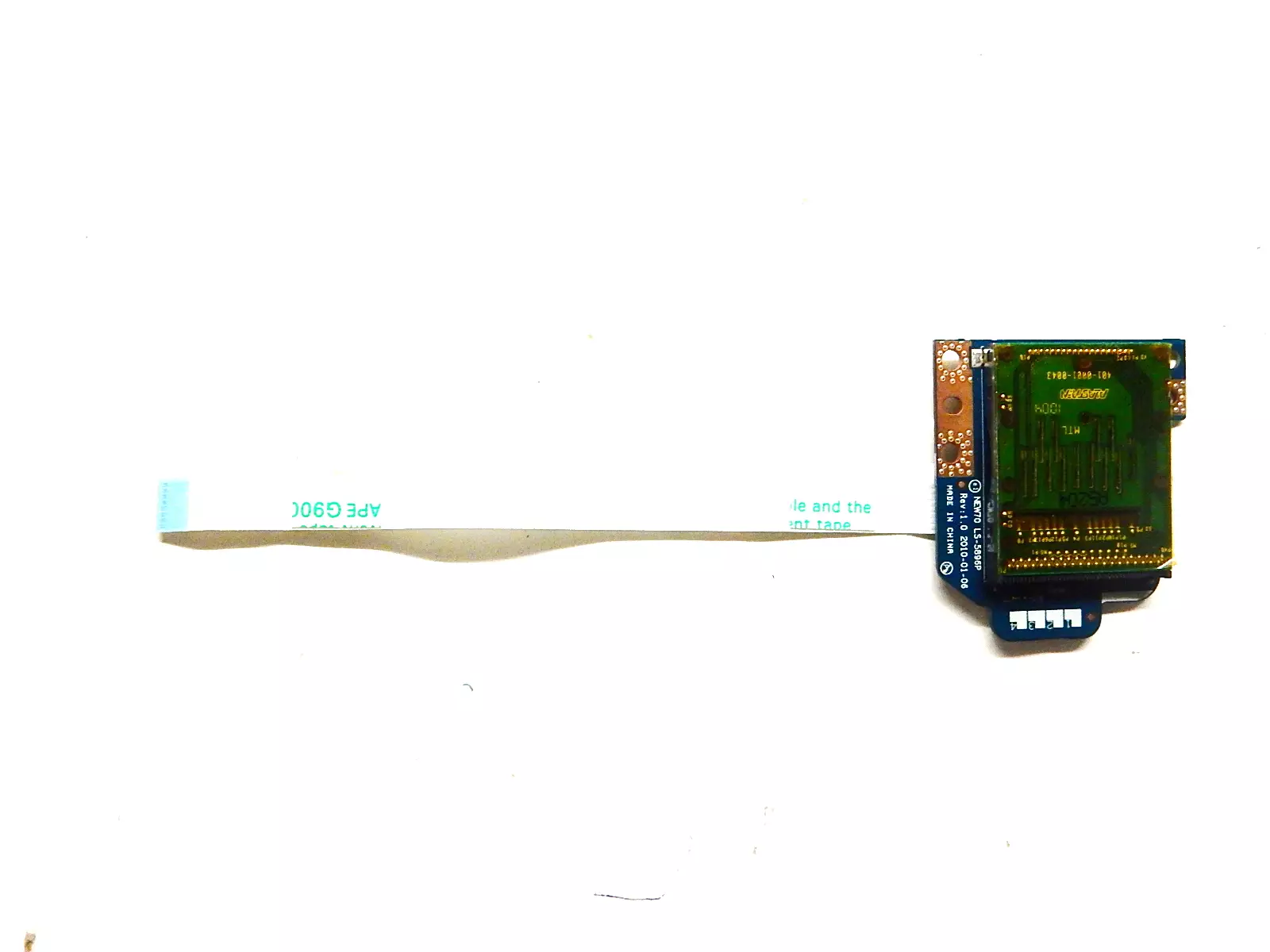 Плата картридера NEW70 LS-5896P Rev:1.0 с шлейфом NBX0000NK00  Packard Bell NEW90 NEW91 NEW95 TM86 TM82 eMachines E640 E642 Acer Aspire 5251 5551 5552 5741 5742