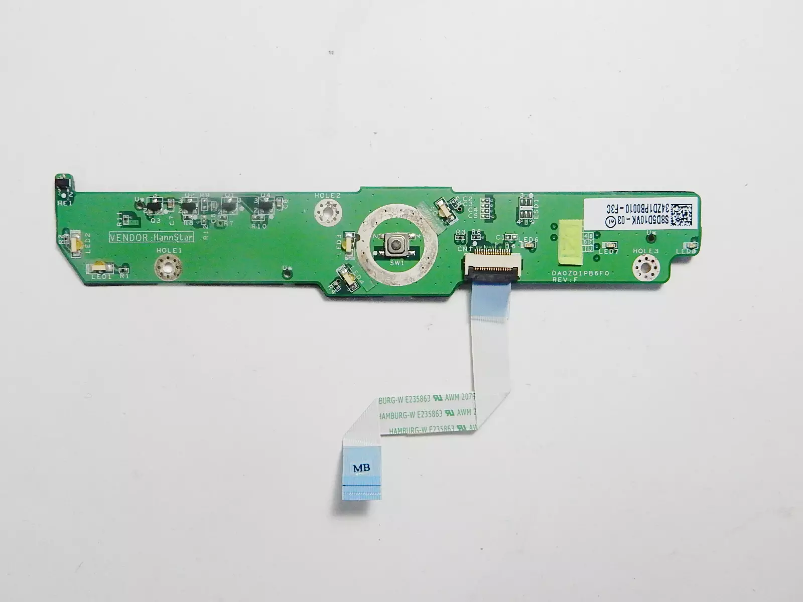 Плата кнопки включения с шлейфом DA0ZD1PB6F0 REV: F Acer Aspire 5920G