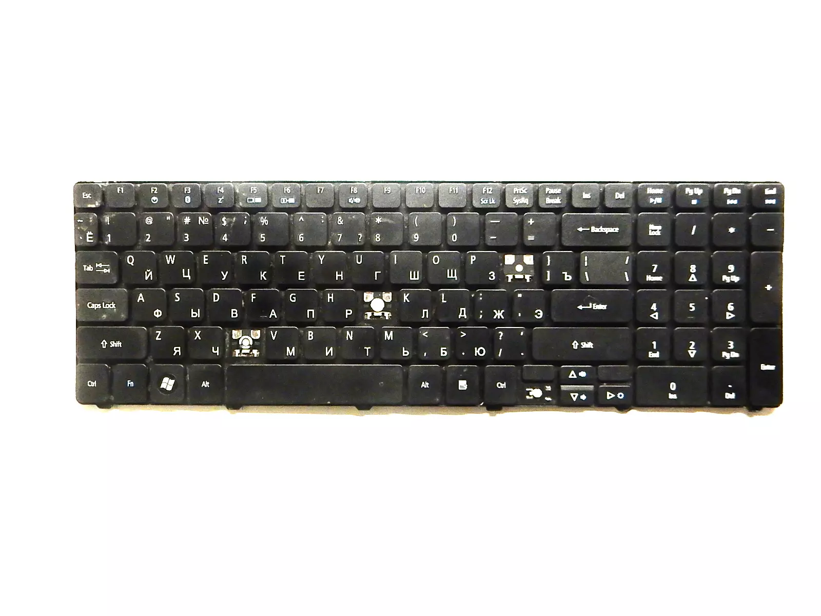 Клавиатура неисправная (на кнопки) NSK-ALA0R KBI170A0489 9JN1H82A0R Acer, eMachines