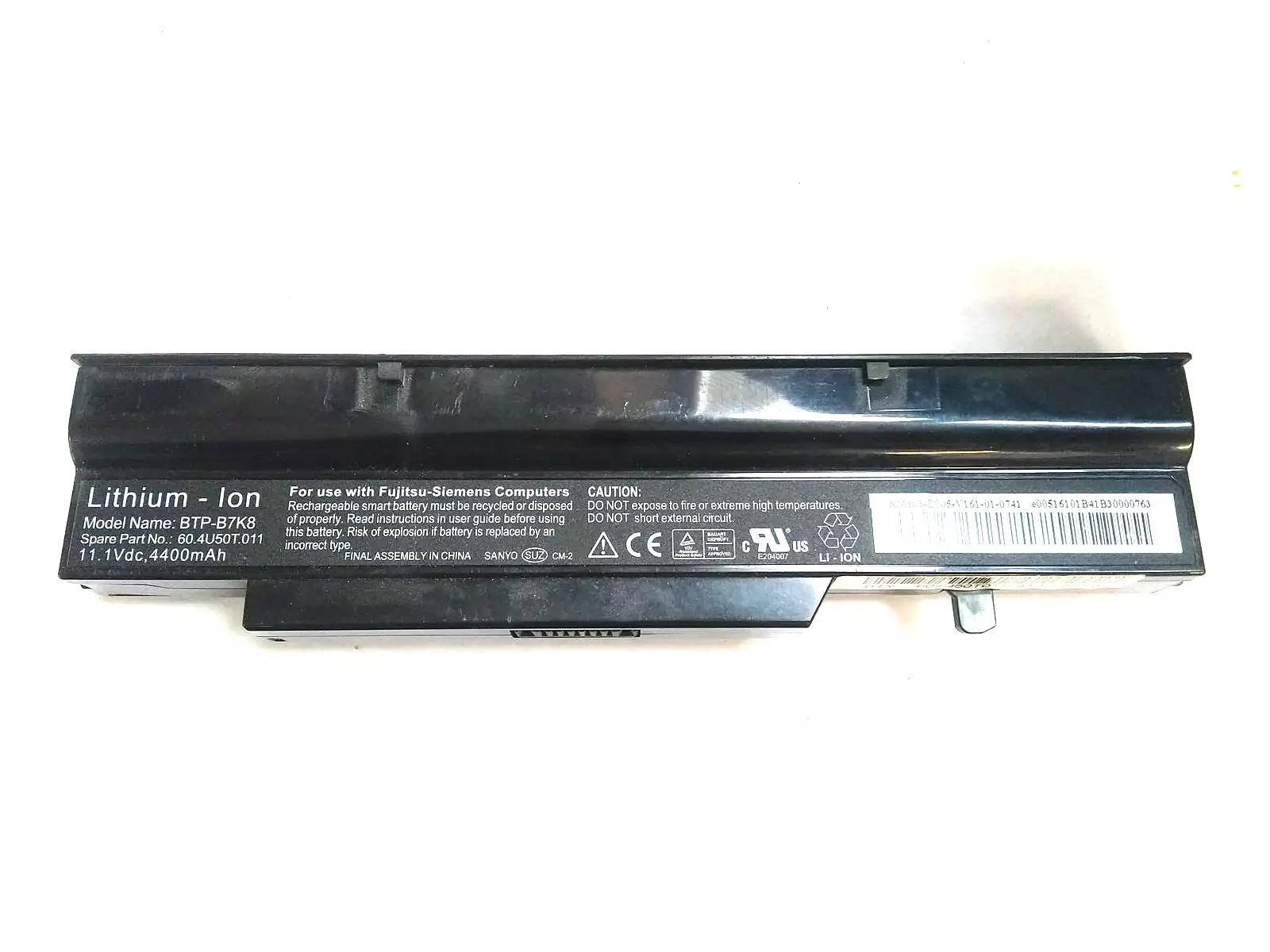 Аккумуляторная батарея (неисправная) BTP-B7K8 для FUJITSU