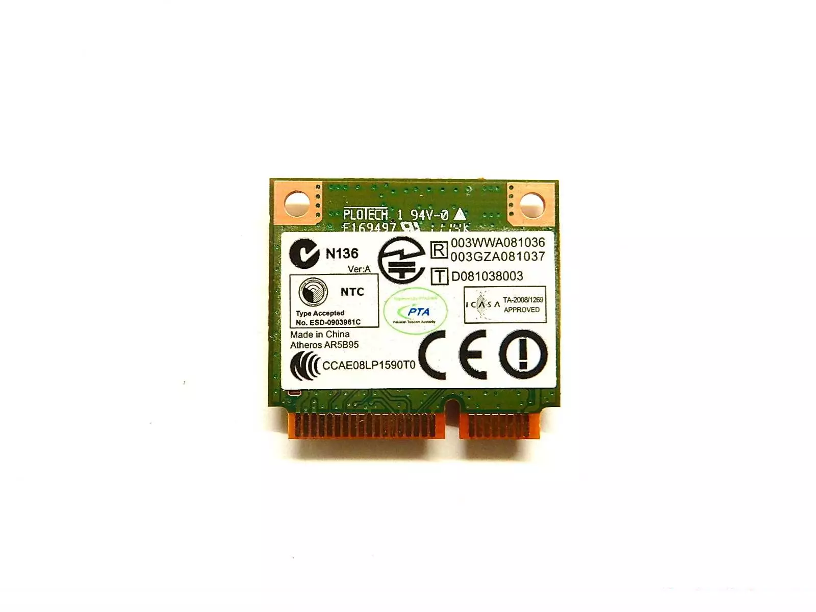 Wi-Fi модуль Atheros AR5B95 Ver: A