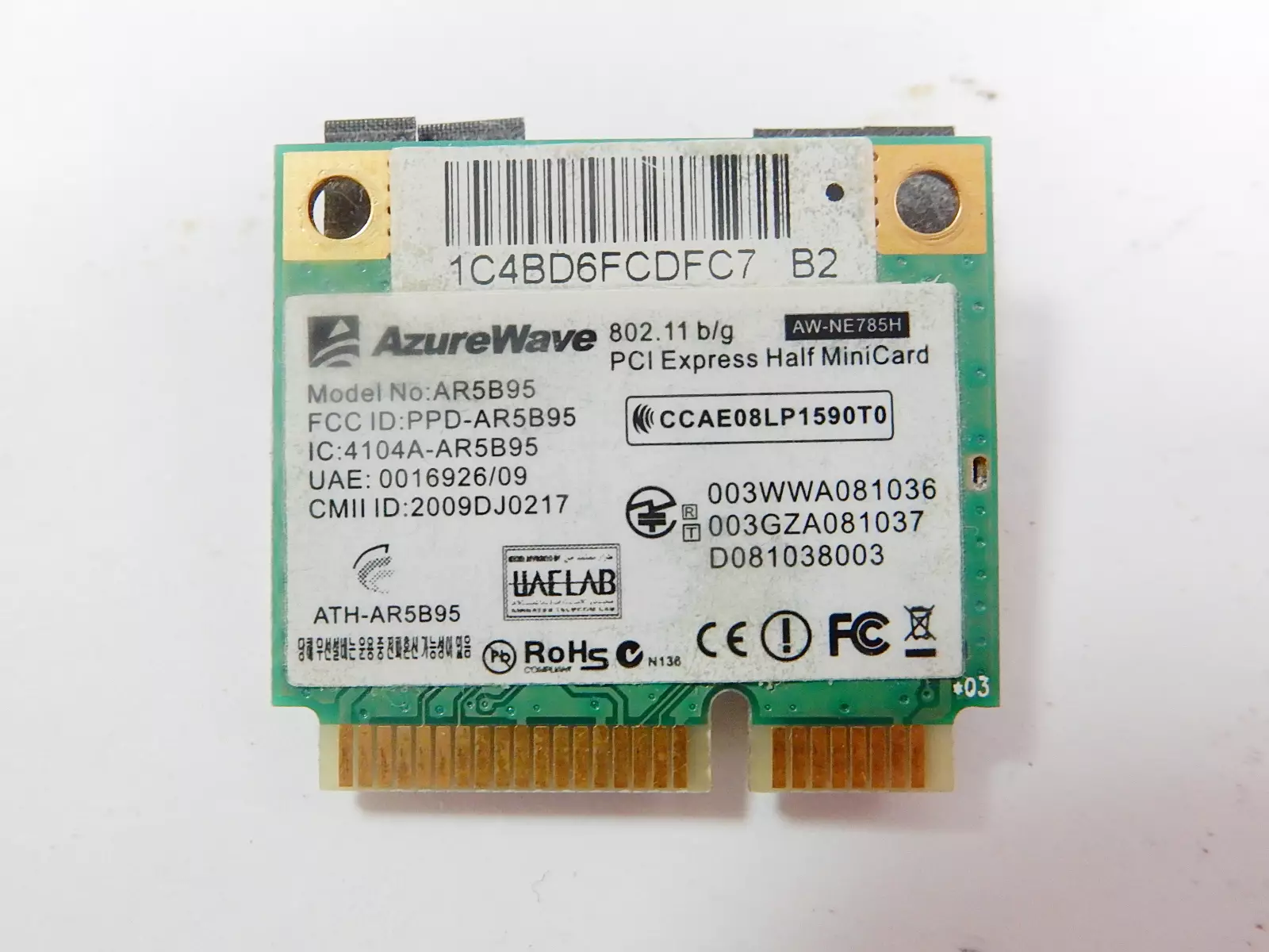 Wi-Fi модуль Atheros AR5B95 AzureWave AW-NE785H