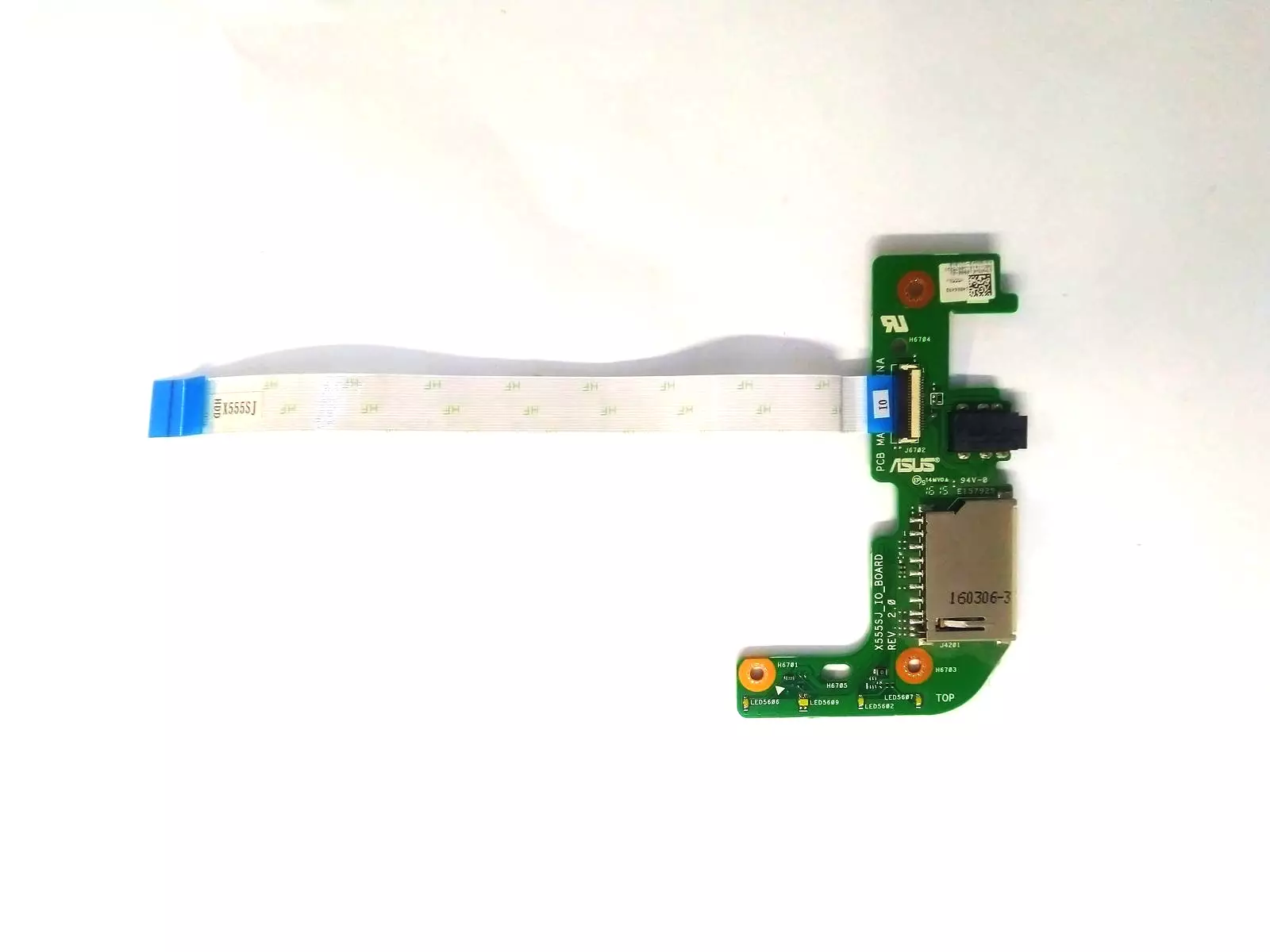 Доп. плата картридера, Audio, LED индикации X555SJ_IO_BOARD REV. 2.0 69N0SWE10B00-01 Asus X555SJ