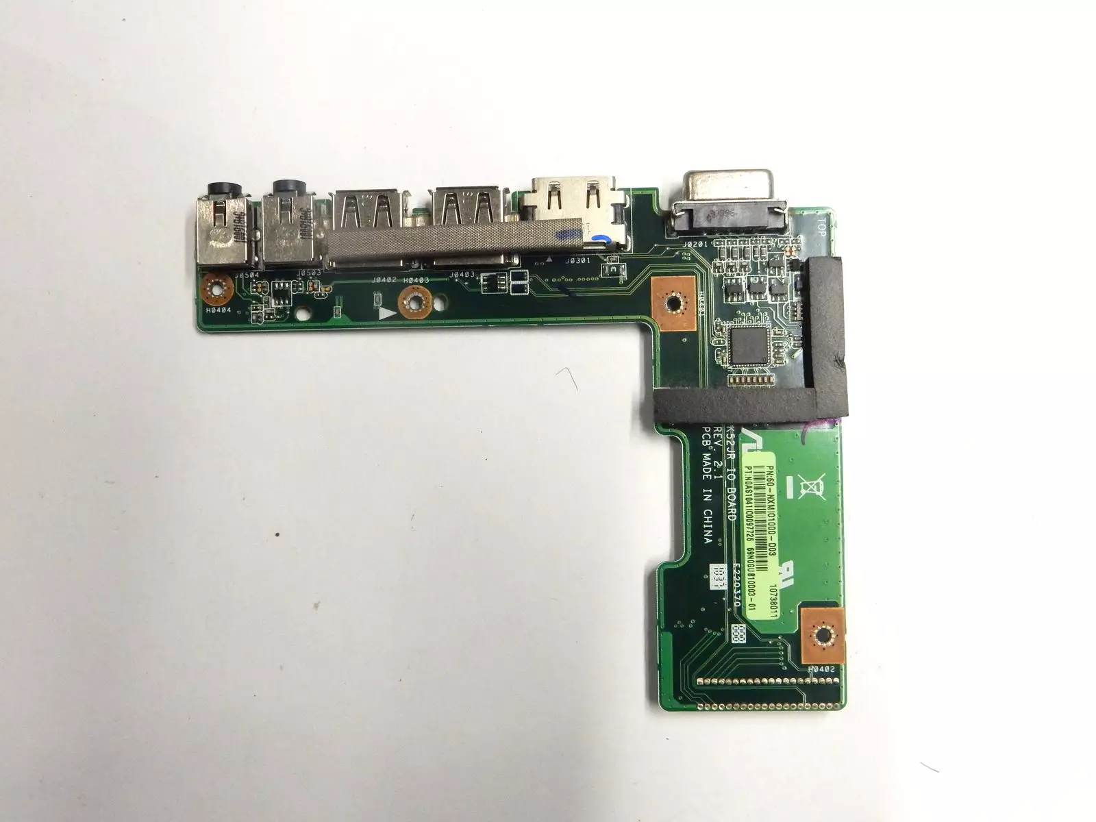 Доп плата USB, AUDIO, HDMI, VGA K52JR IO_BOARD REV. 2.1 60-NXMI01000 Asus A52J K52 X52 PRO5IJ A52F X52J