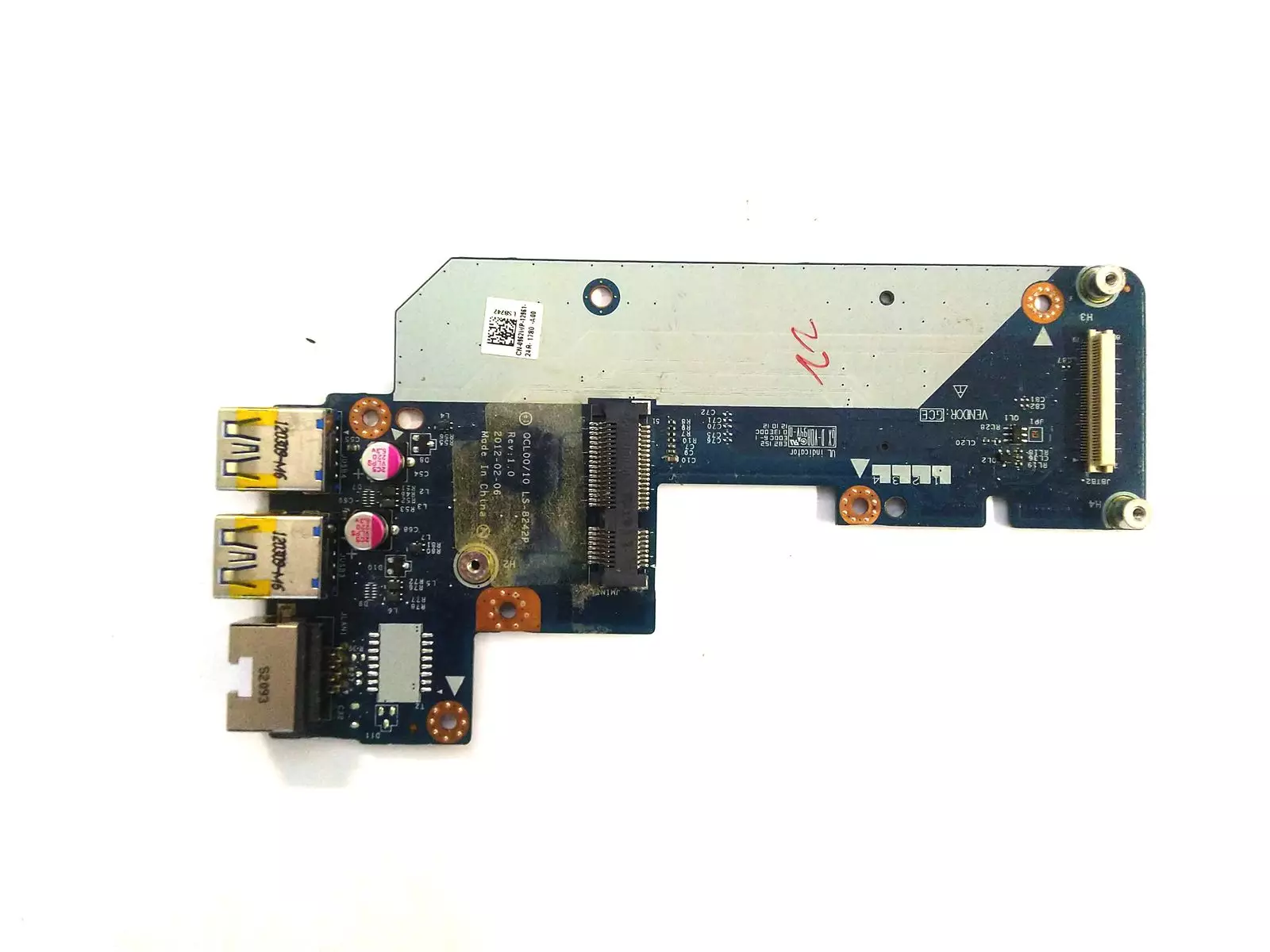 Доп плата USB, LAN QCL00/10 LS-8242P REV:1.0 для Dell inspiron 5520