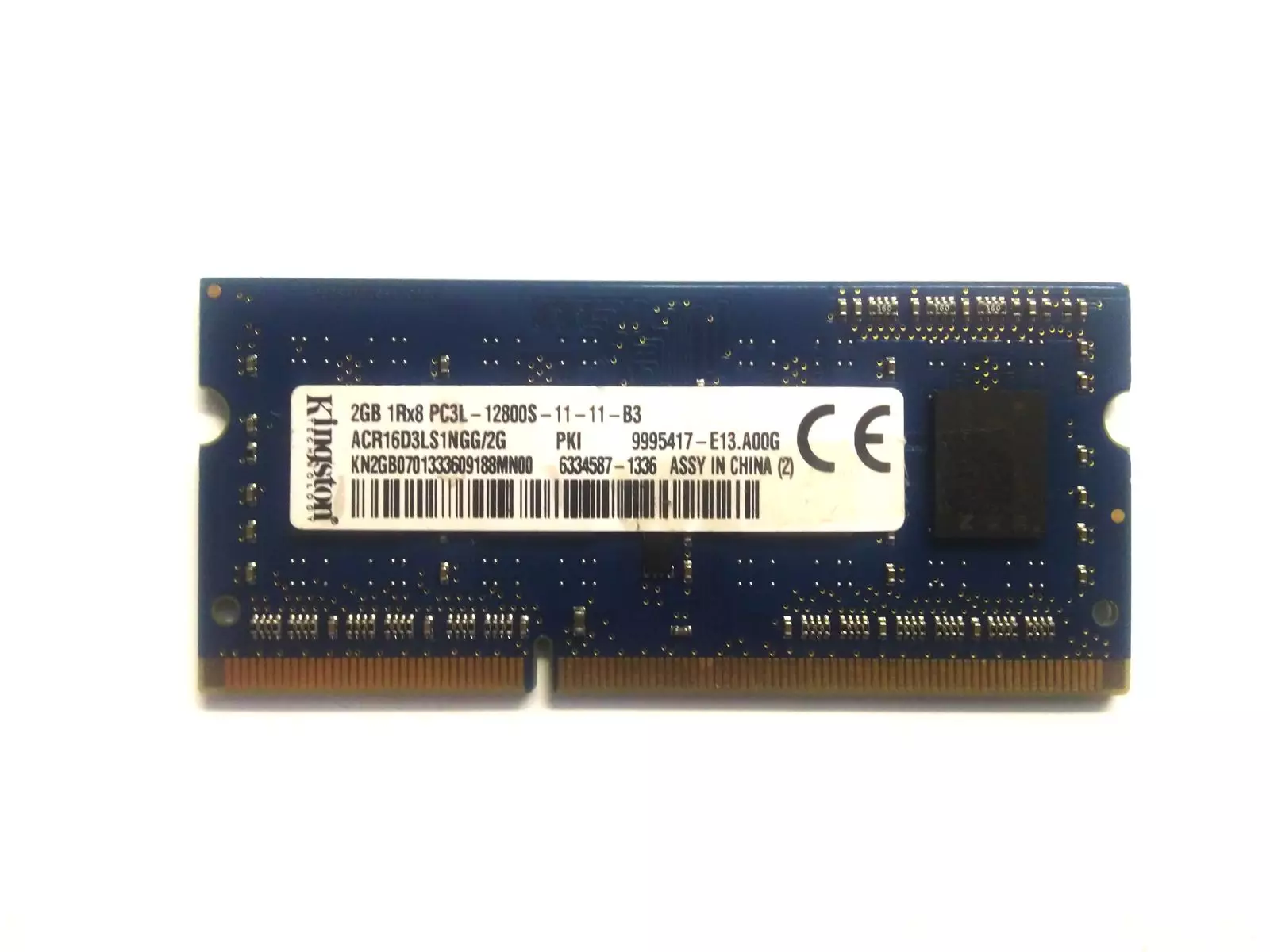Kingston 2Gb ACR16D3LS1NGG/2G 2GB 1Rx8 PC3L-12800S 11-11-B3