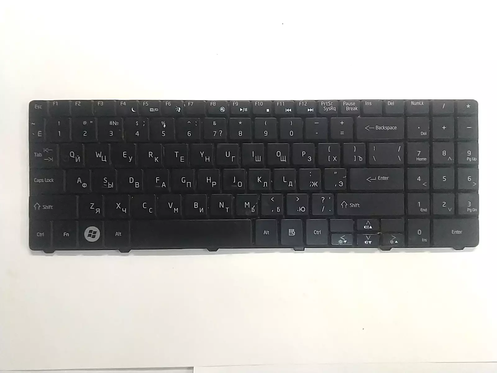 Клавиатура, неисправная (на кнопки) NSK-GF00R 9J.N2M82.00R PK1306R3A05 для eMachines, Acer