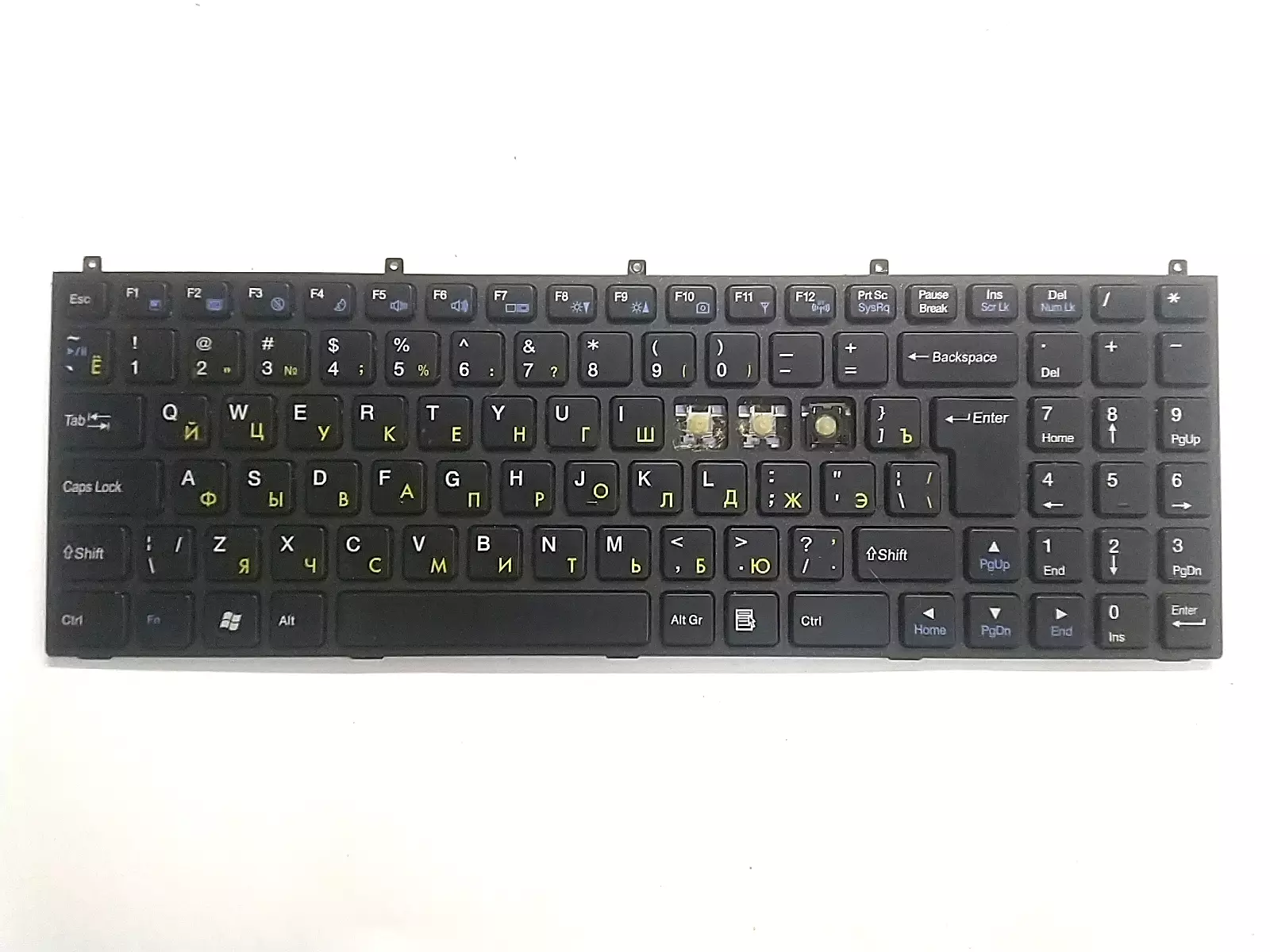 Клавиатура (неисправная) на кнопки MP-08J46SU-430 6-80-M9800-281-1 для DNS