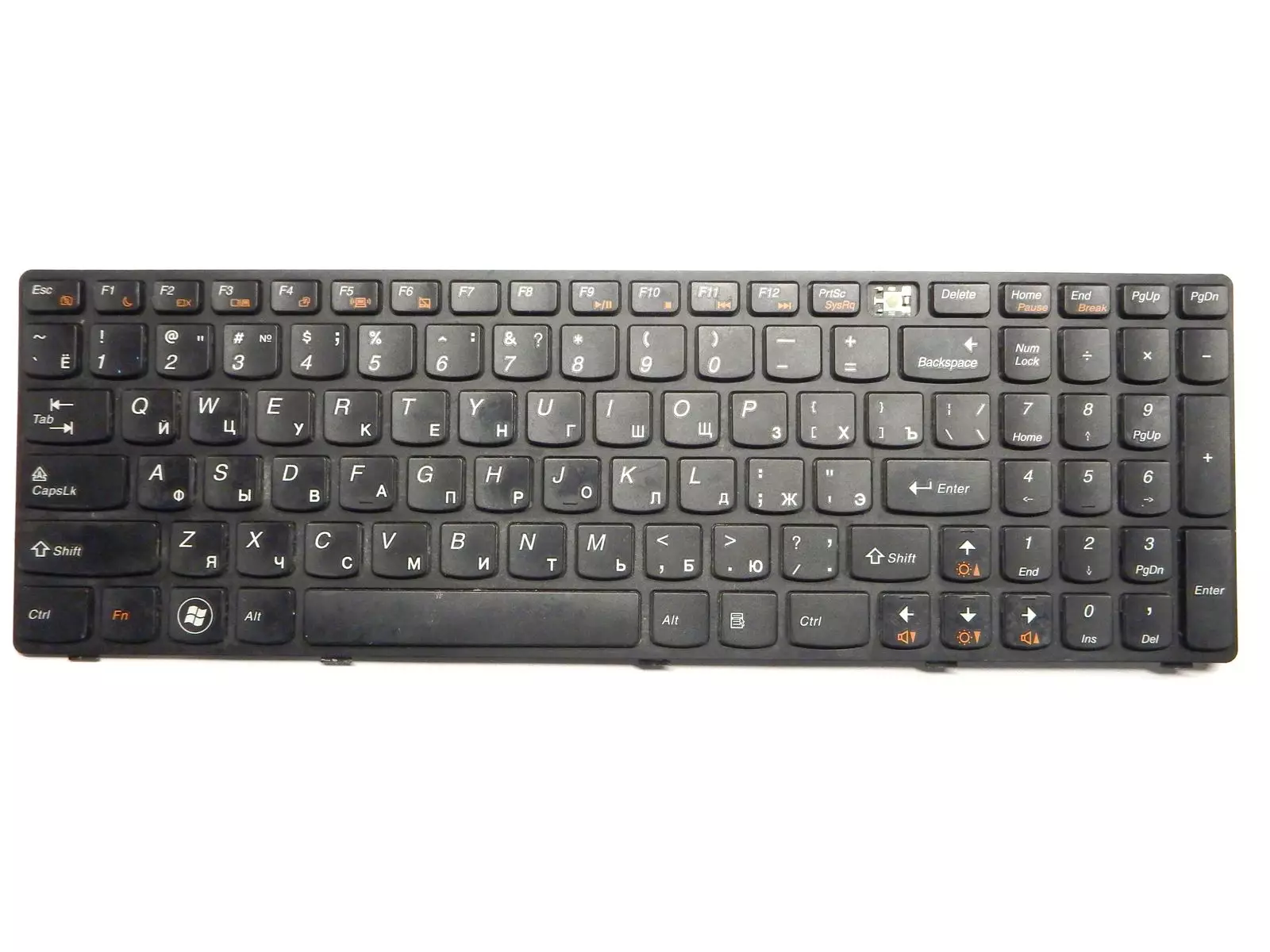 Клавиатура (неисправная на кнопки) 25013375 REV:MP-0A MP-10A33SU-6861 REV:0A для Lenovo B570 B570e