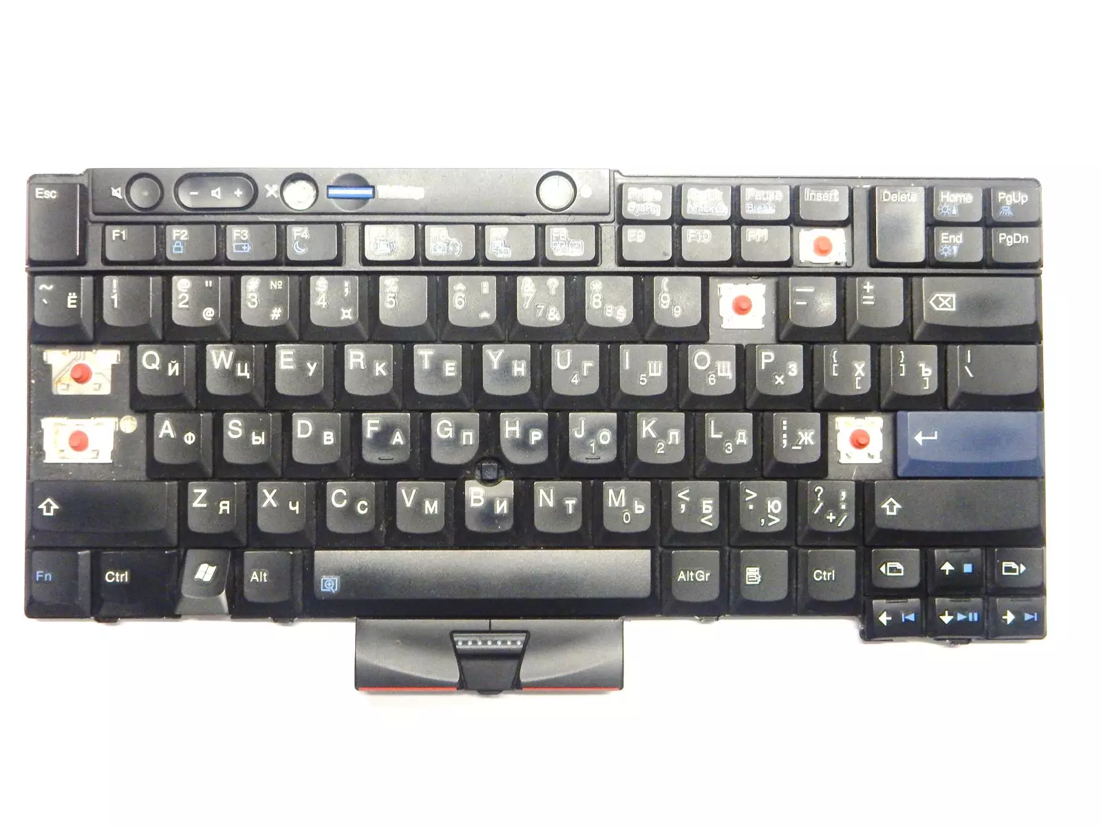Клавиатура (неисправная на кнопки) 45N2199 45N2234 MC989 11S45N2199Z Lenovo ThinkPad T410, T410i