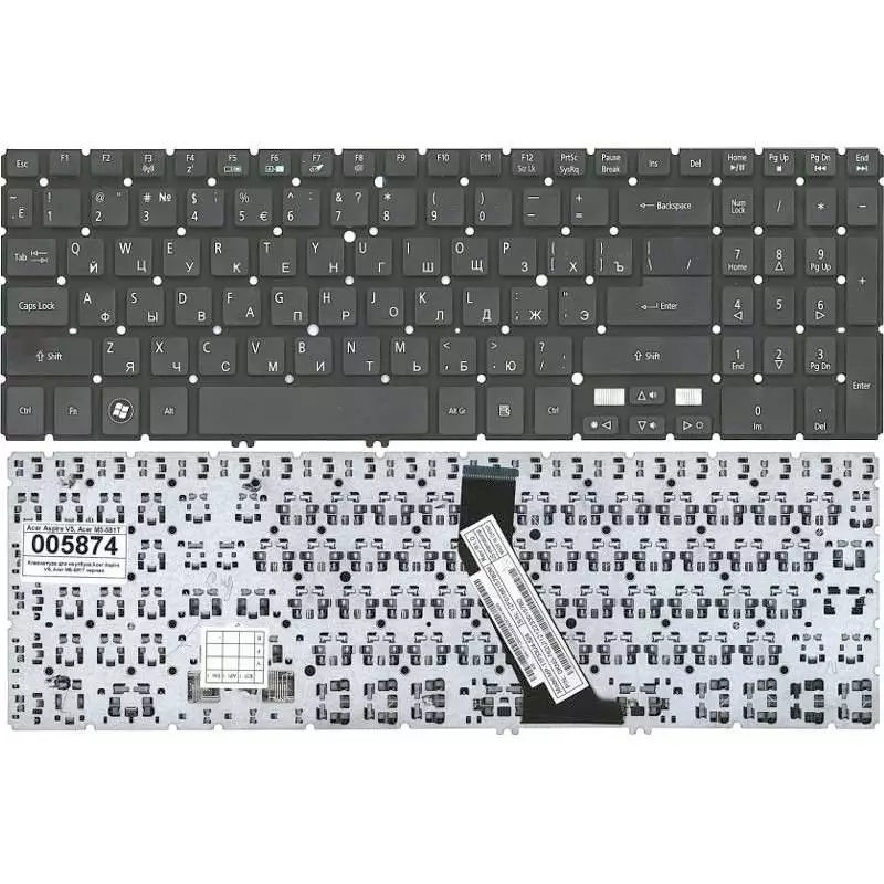 Клавиатура 25A41-RU V190806A Acer V5-571 V5-531 V5-551 M3-581