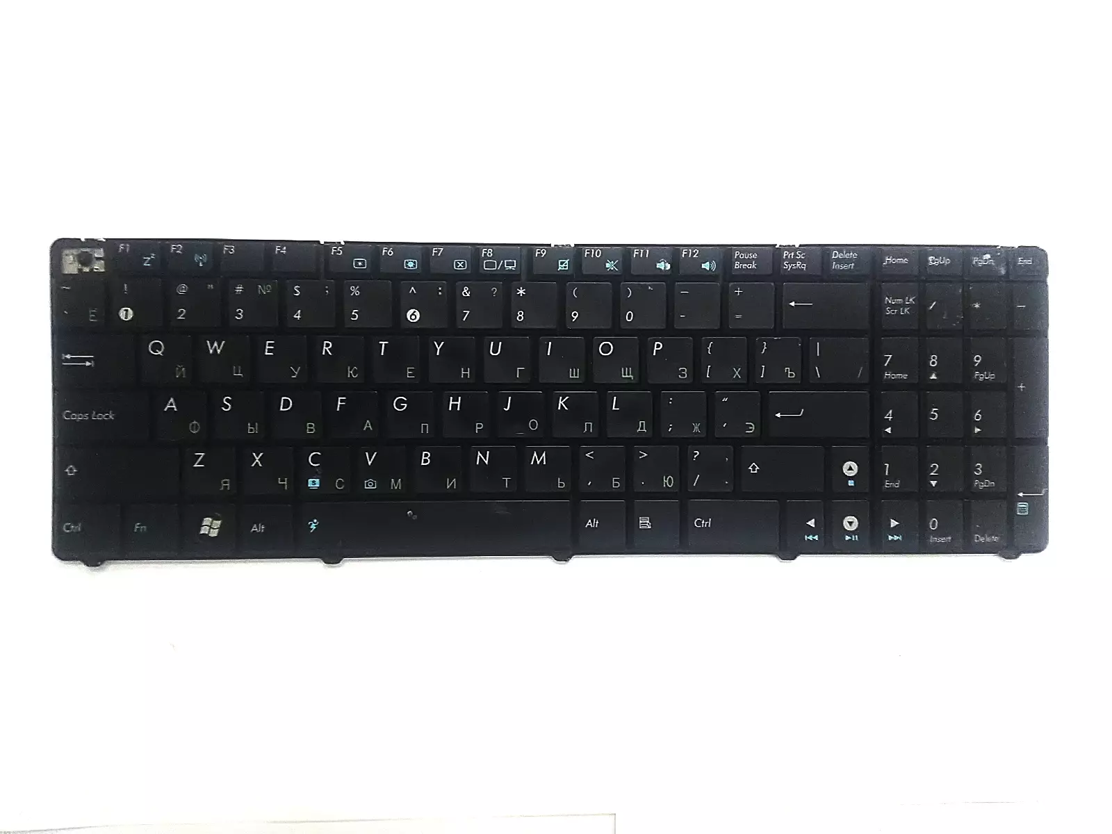Клавиатура неисправная (на кнопки) MP-07G73SU-5283, 0KN0-EL1RU02 04GNV91KRU00-2 Asus K70 K60 K61 K51 K50 F52 X5 X70