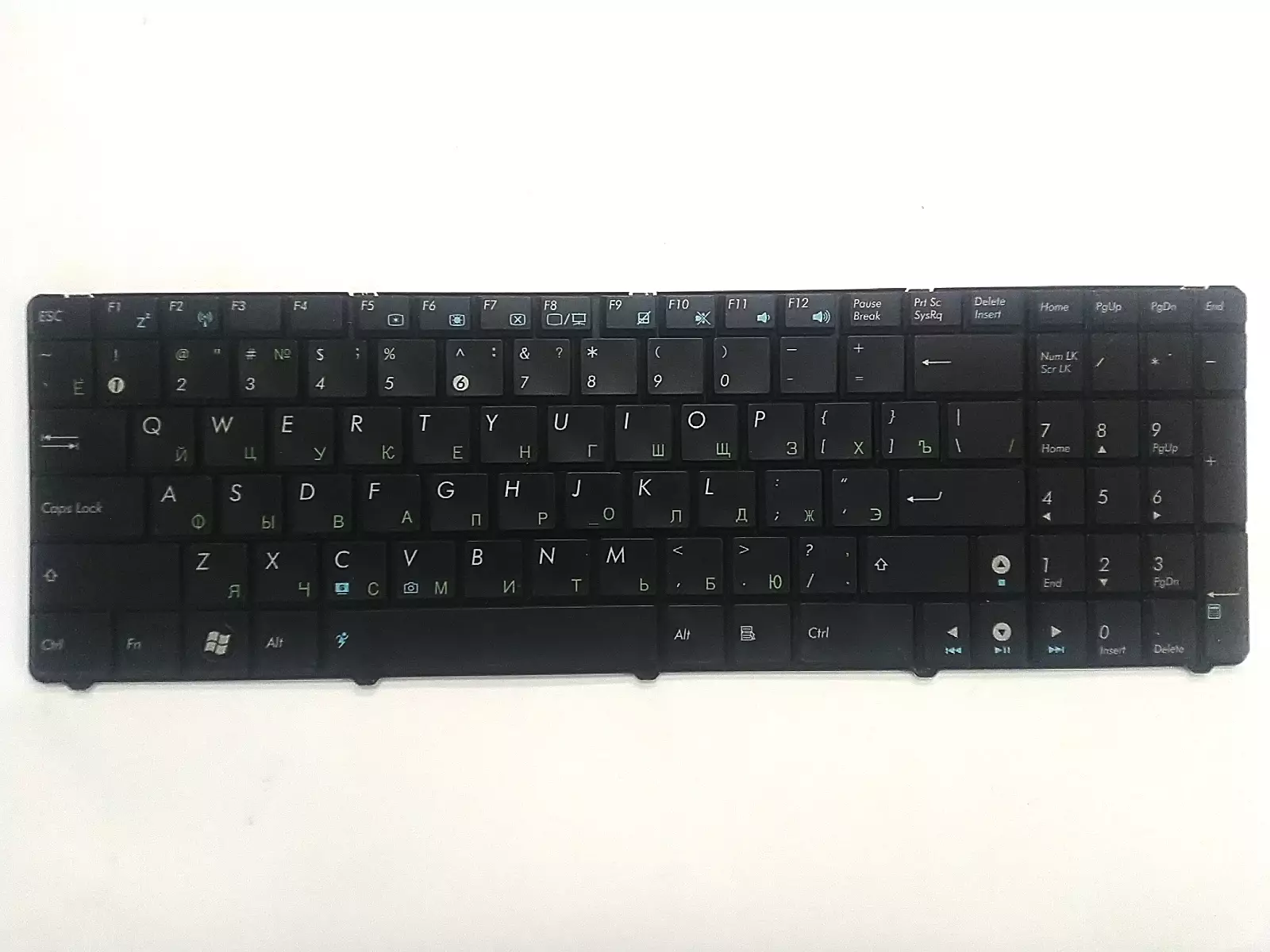 Клавиатура неисправная (на кнопки) MP-07G73SU-8862 Rev: R1.0 04GNQX1KRU00 Asus N53 N52 N50 N60 N61 K52 K53 G53 G72 G73 A52