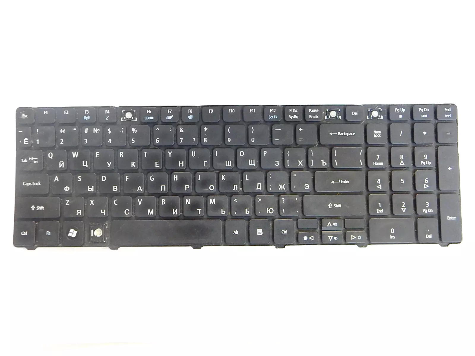 Клавиатура неисправная (на кнопки) NSK-AL10R KBI170A1640 9ZN1H8210R Acer, eMachines