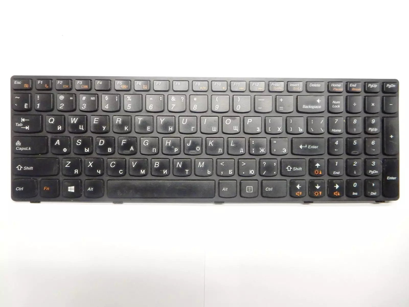 Клавиатура неисправная (на кнопки) T4TQ-RU MP-10A3, 25209734, MP-10A33SU-686KW для Lenovo