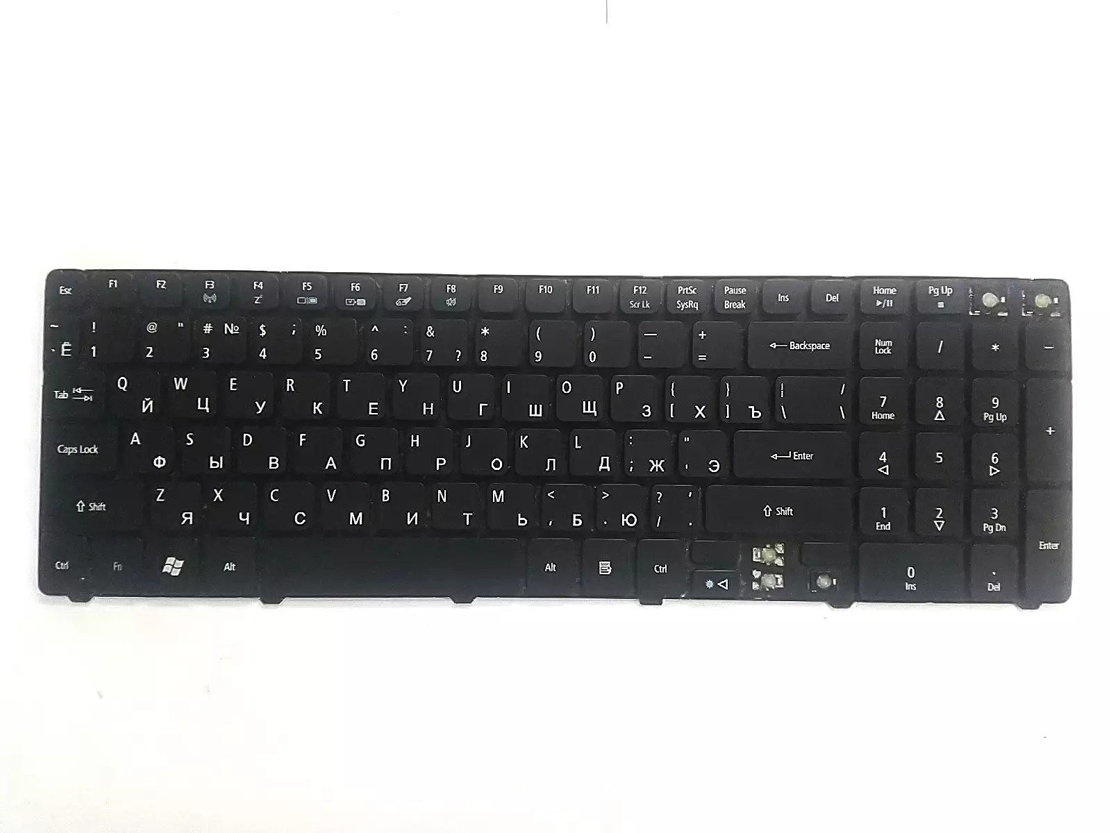 Клавиатура неисправная (на кнопки) V104702AS3 RU PK130C91104 REV: A00 Acer eMachines Packard Bell