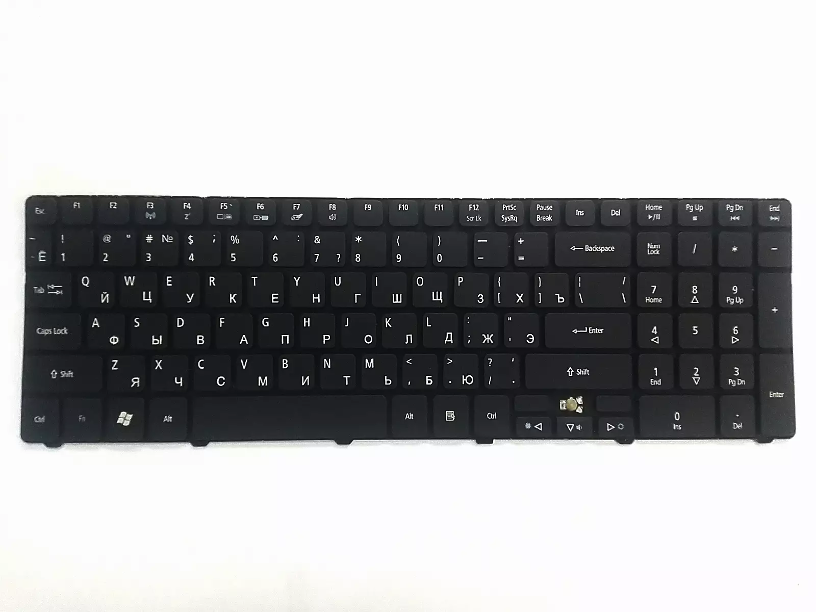 Клавиатура неисправная (на кнопки) V104702AS3 RU PK130C91104 REV: A00 для Acer eMachines Packard Bell