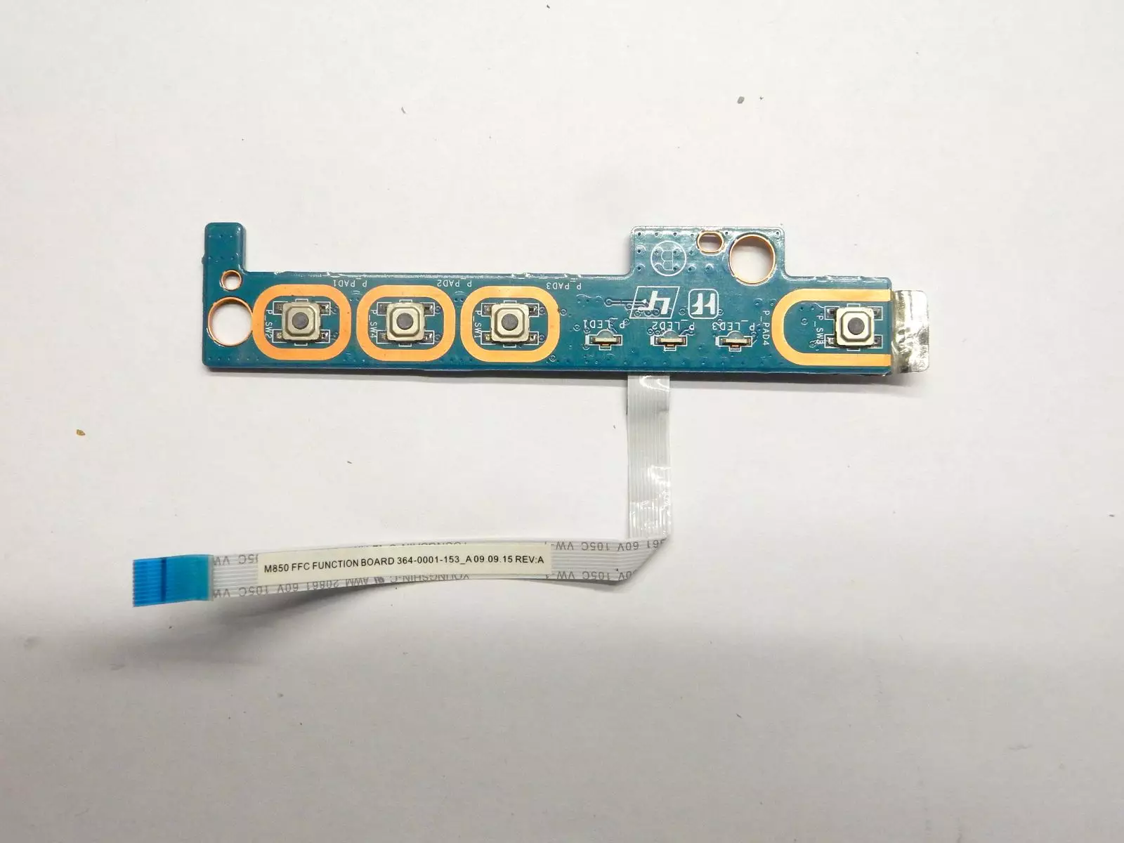 Плата кнопки включения, управления SWX-322 M851 Rev: 1.0 Power Board 1P-1096J03-8010 с шлейфом 364-0001-153_A Sony Vaio PCG-7181V VGN-NW2ERE