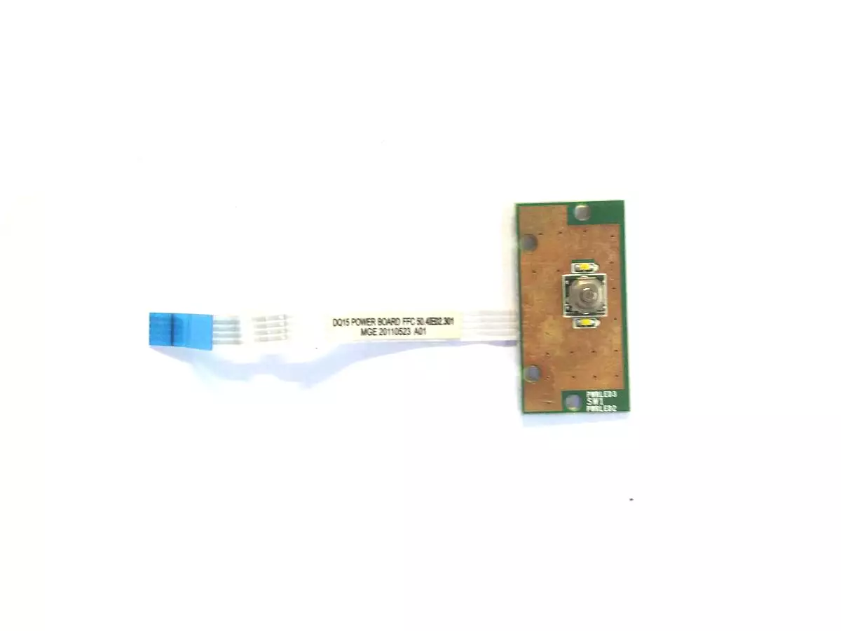 Плата кнопки включения DQ15_PWR10062010 с шлейфом 50.4IE02.301 для Dell Inspiron N5110 M5110