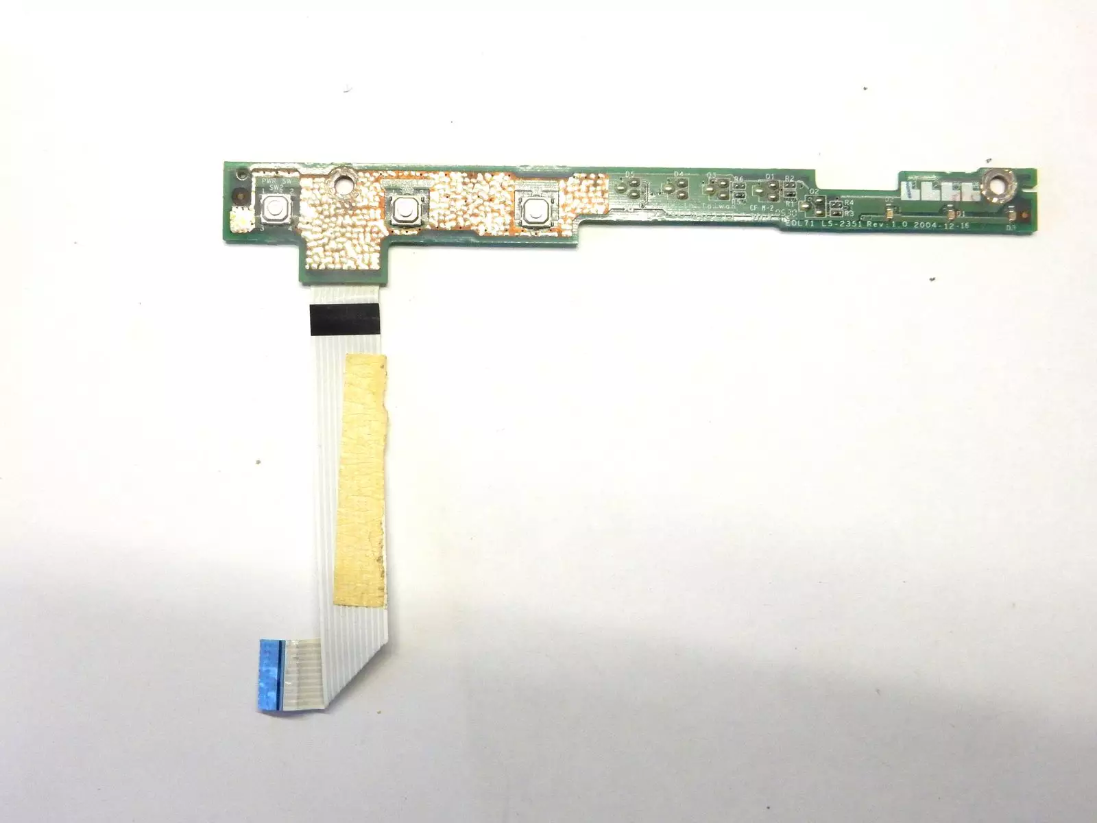 Плата кнопки включения LS-2351 REV: 1.0 с шлейфом NBX10001400 RoverBook Navigator W570