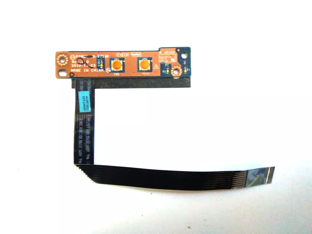 Плата кнопки включения с шлейфом PIWG1 LS-6753 Rev: 1.0 для Lenovo G470 G475 G570 G575 G770 G780