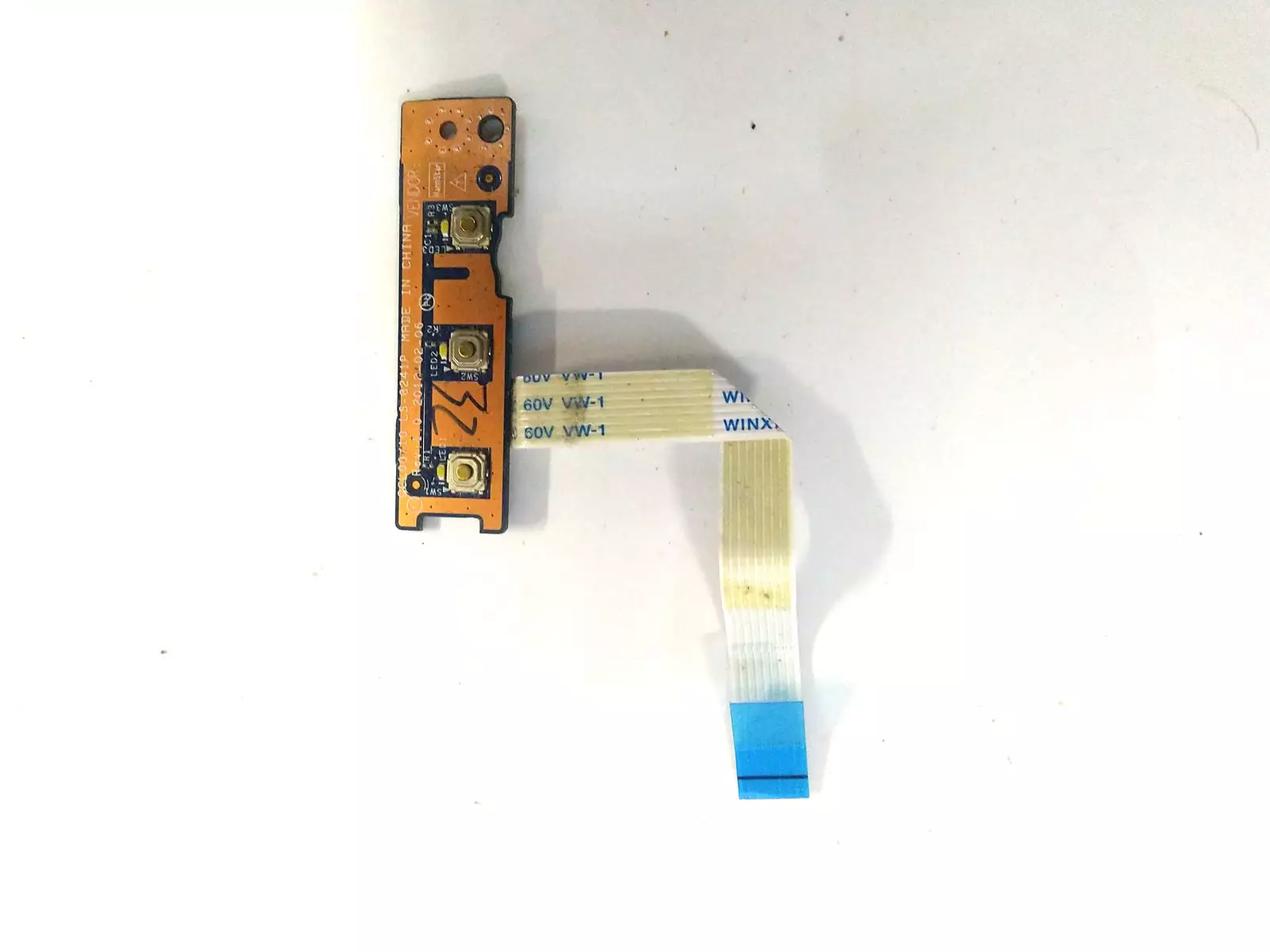 Плата кнопок управления QCL00/10 LS-8241P с шлейфом NBX00013S00 для Dell inspiron 5520 5525 7520