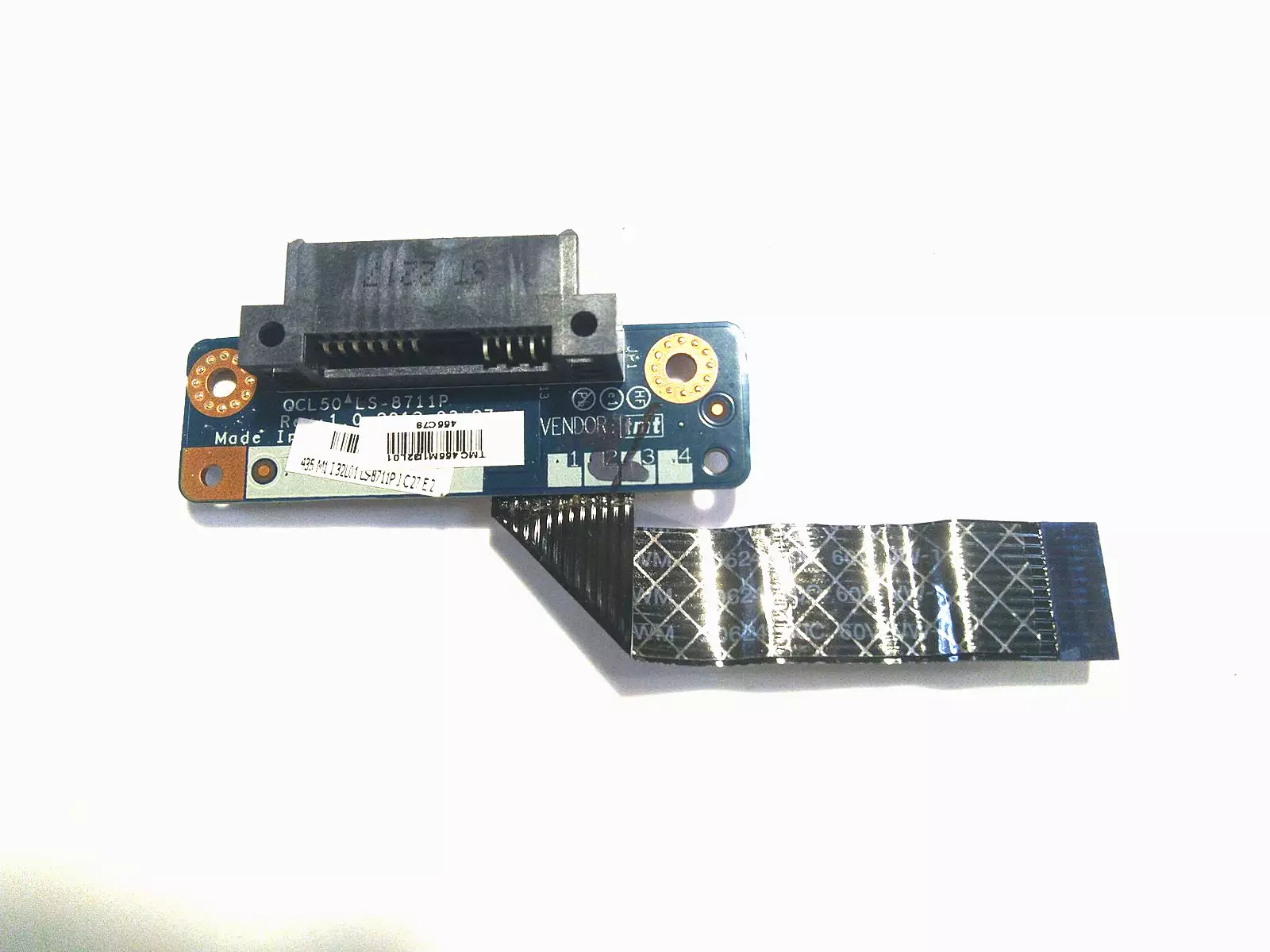 Плата разъема DVD QCL50 LS-8711P REV:1.0 с шлейфом NBX00016F00 для HP Pavilion m6-1034er m6-1000 серии