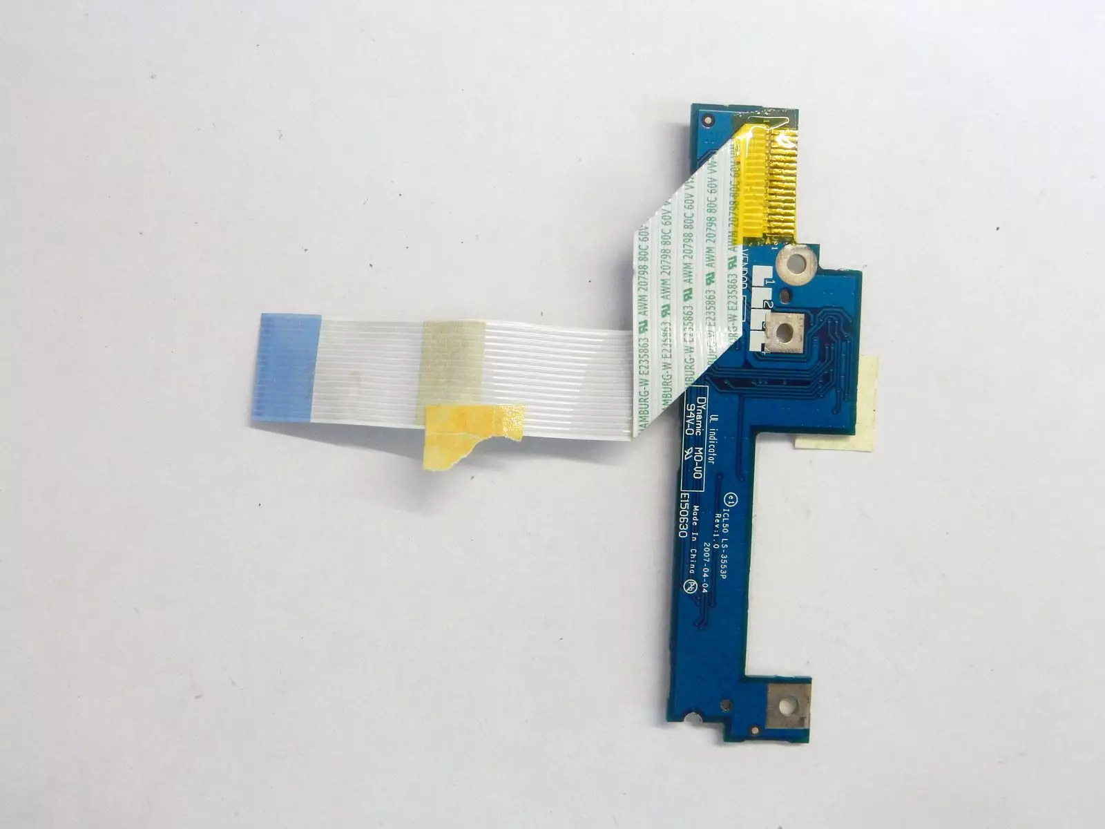 Плата кнопки включения ICL50 LS-3553P Rev: 1.0 с шлейфом ICK70 NBX00005J00 Acer Aspire 7520G