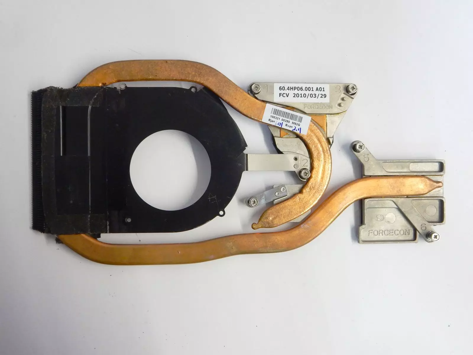 Радиатор, термотрубка  60.4HP06.001 A01 Acer Aspire 7551G eMachines G730G G640