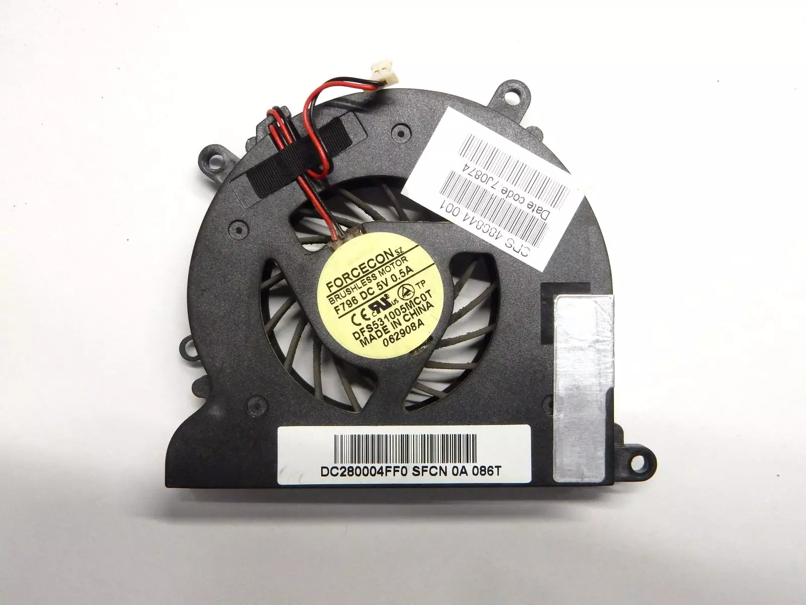 Вентилятор FORCECON DFS531005MC0T F796 DC280004FF0 486844-001 HP Pavilion dv4-1000 dv4-1050er CQ40 CQ41 CQ45