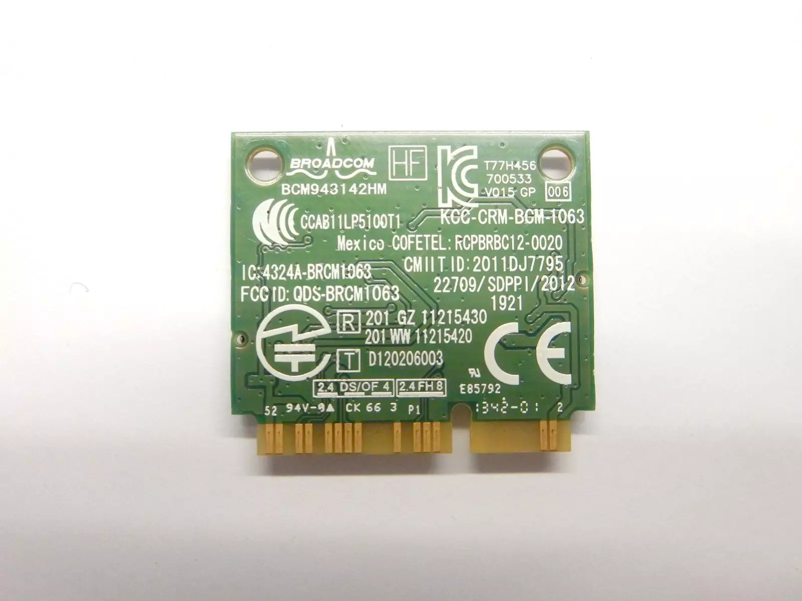 Wi-Fi+Bluetooth модуль Broadcom BCM943142HM