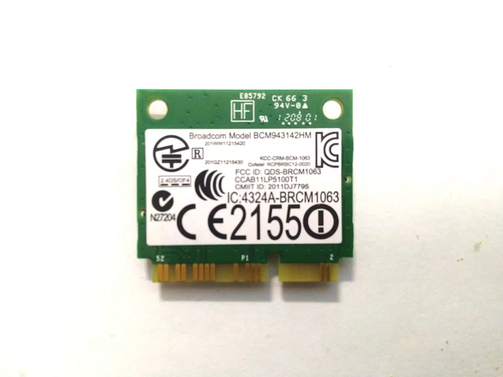 Wi-Fi+Bluetooth модуль Broadcom BCM943142HM