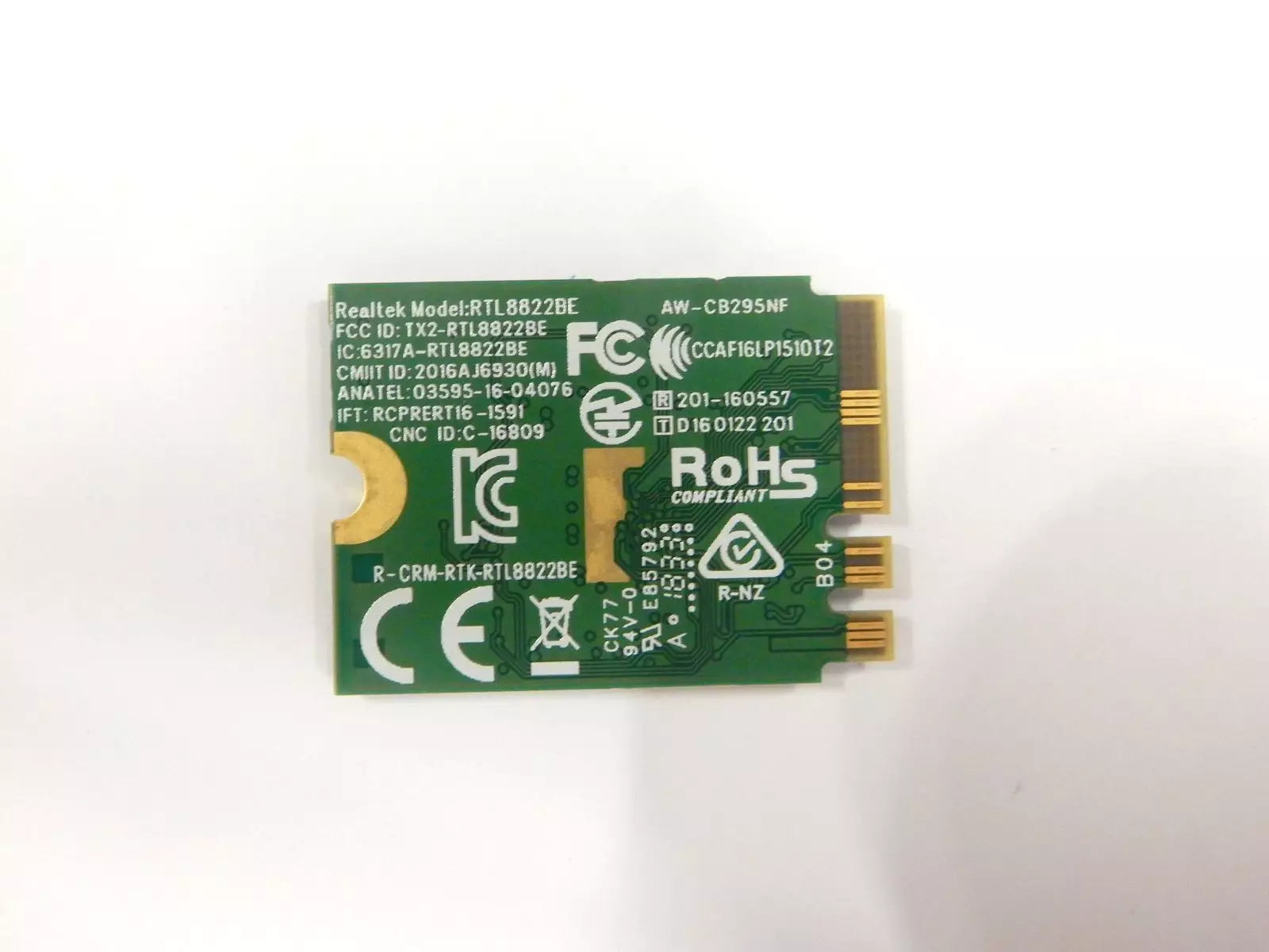 Wi-Fi + Bluetooth модуль Realtek RTL8822BE