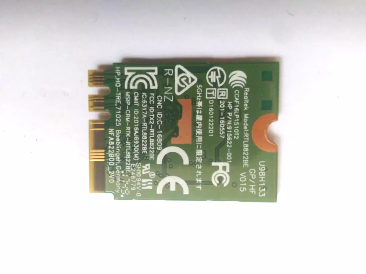 Wi-Fi + Bluetooth модуль Realtek RTL8822BE
