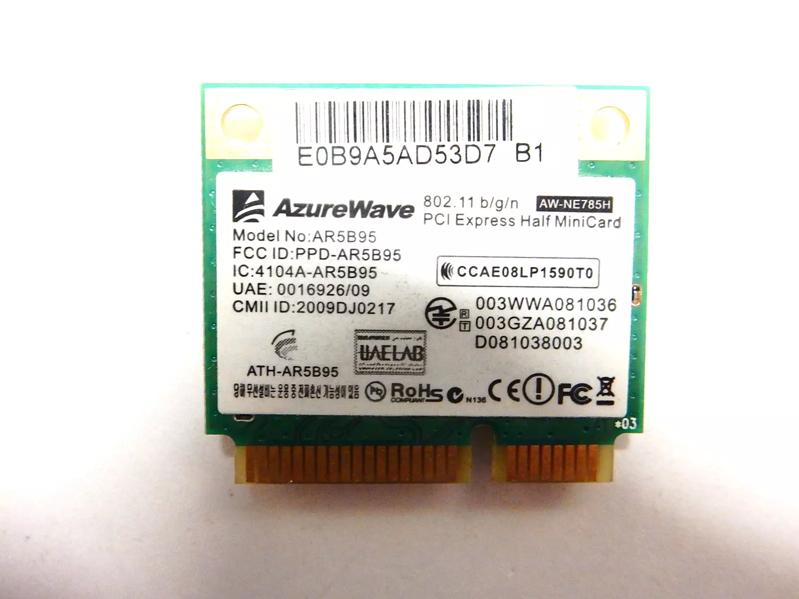 Wi-Fi модуль Atheros AR5B95 AzureWave AW-NE785H