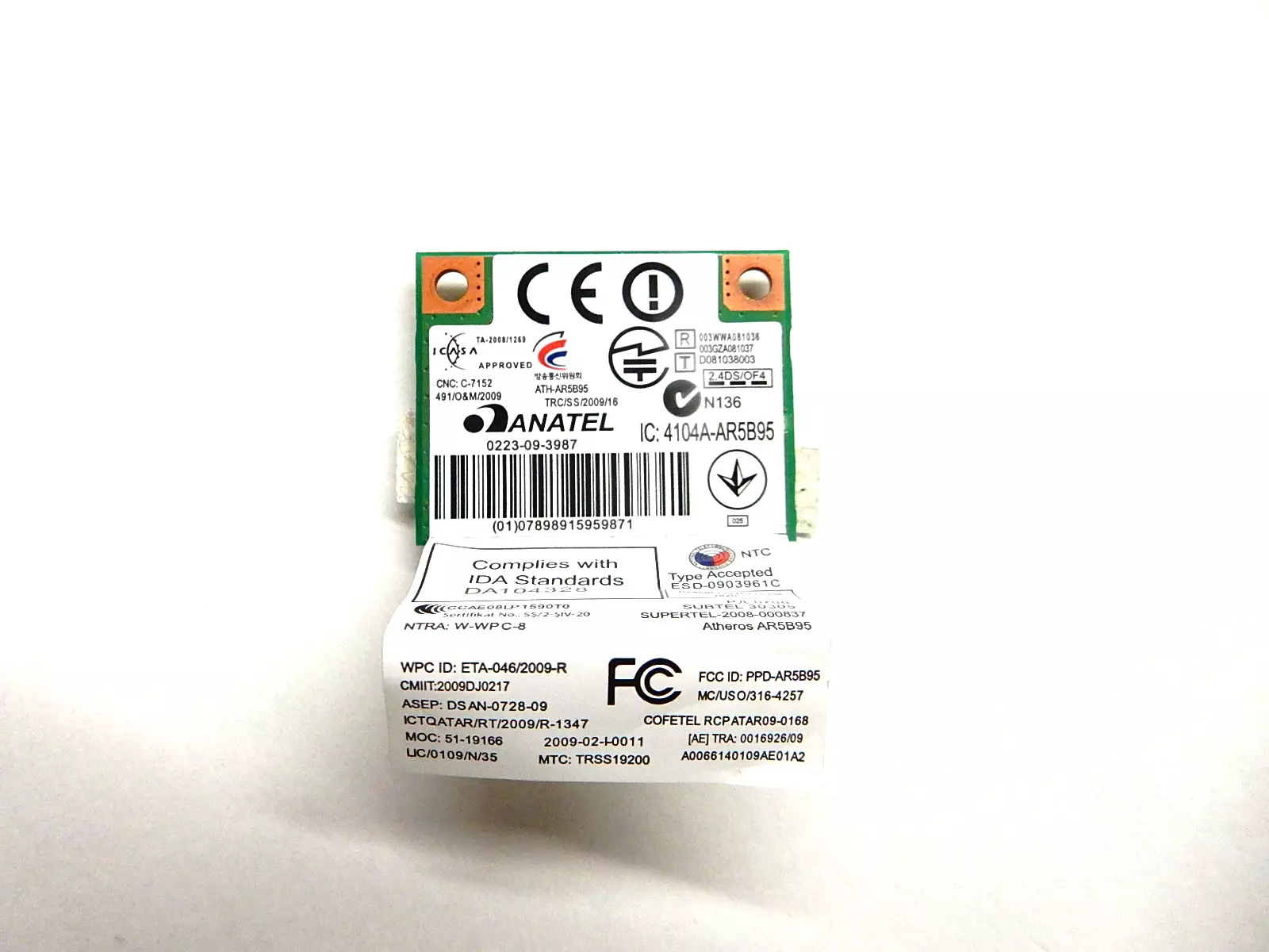Wi-Fi модуль Atheros AR5B95
