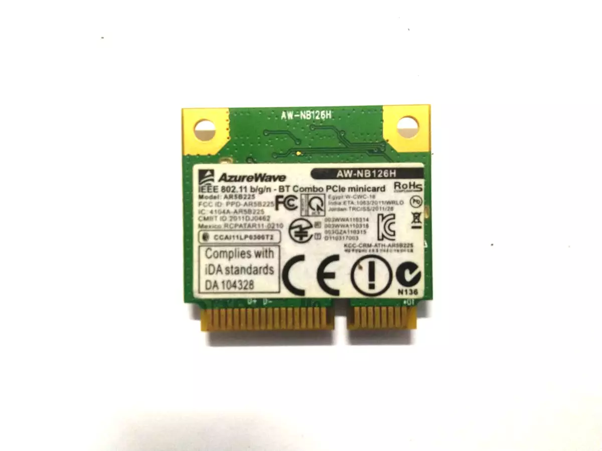 WiFi+Bluetooth модуль Atheros AR5B225 AzureWave AW-NB126H