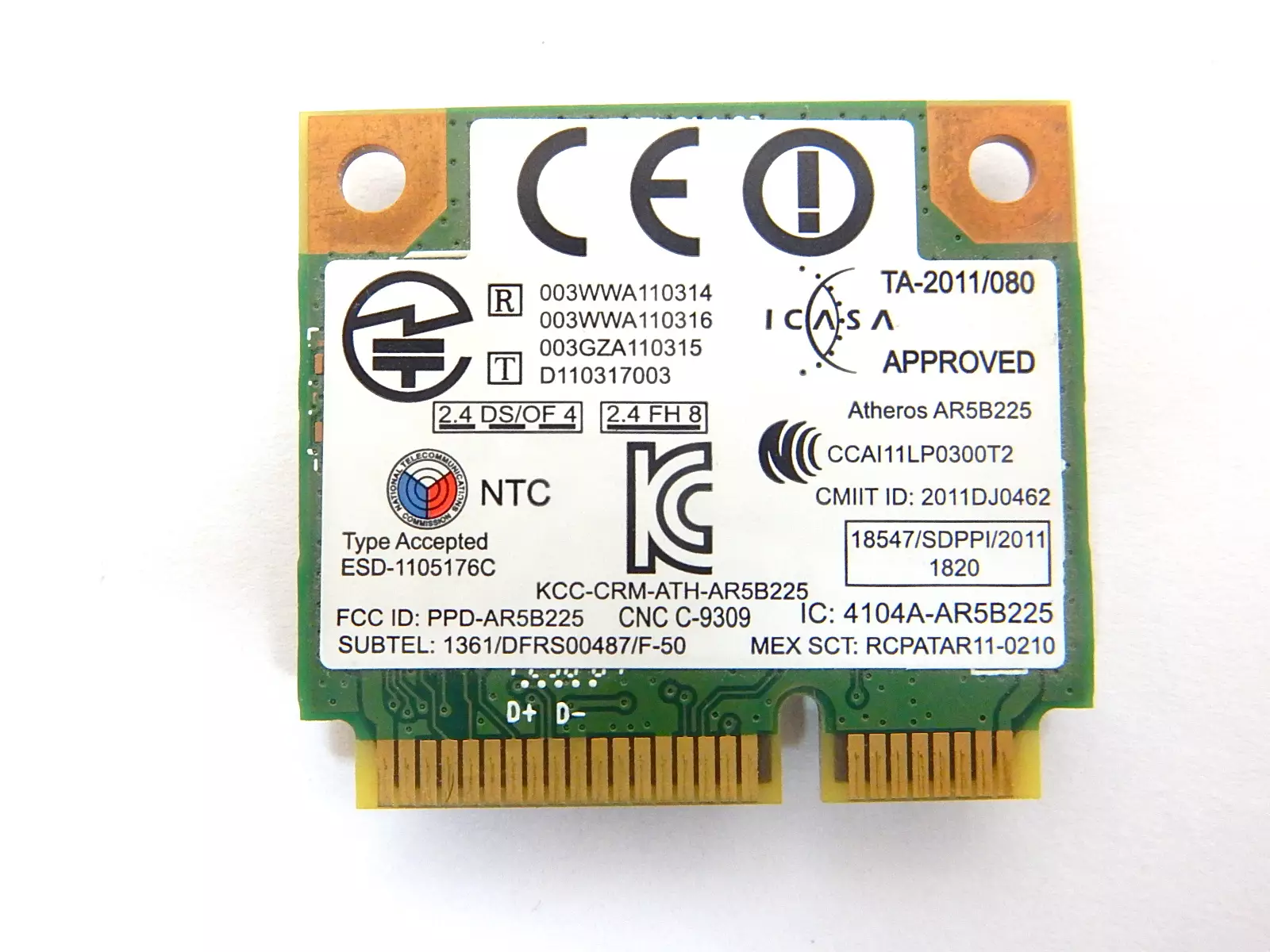 WiFi+Bluetooth модуль Atheros AR5B225