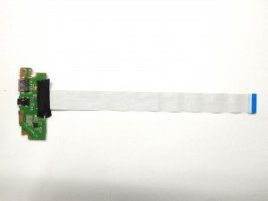 Доп плата USB, AUDIO, картридера TZX_141BWS_V3 с шлейфом Prestigio Smartbook 141A03 PSB141A03BFW запчасти для ноутбука