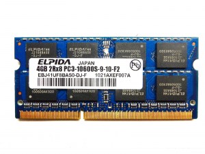 Оперативная память для ноутбука Elpida 4GB EBJ41UF8BAS0-DJ-F 4GB 2Rx8 PC3L-10600S-9-10-F2