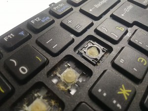 Клавиатура (неисправная) на кнопки MP-08J46SU-430 6-80-M9800-281-1 для DNS запчасти для ноутбука
